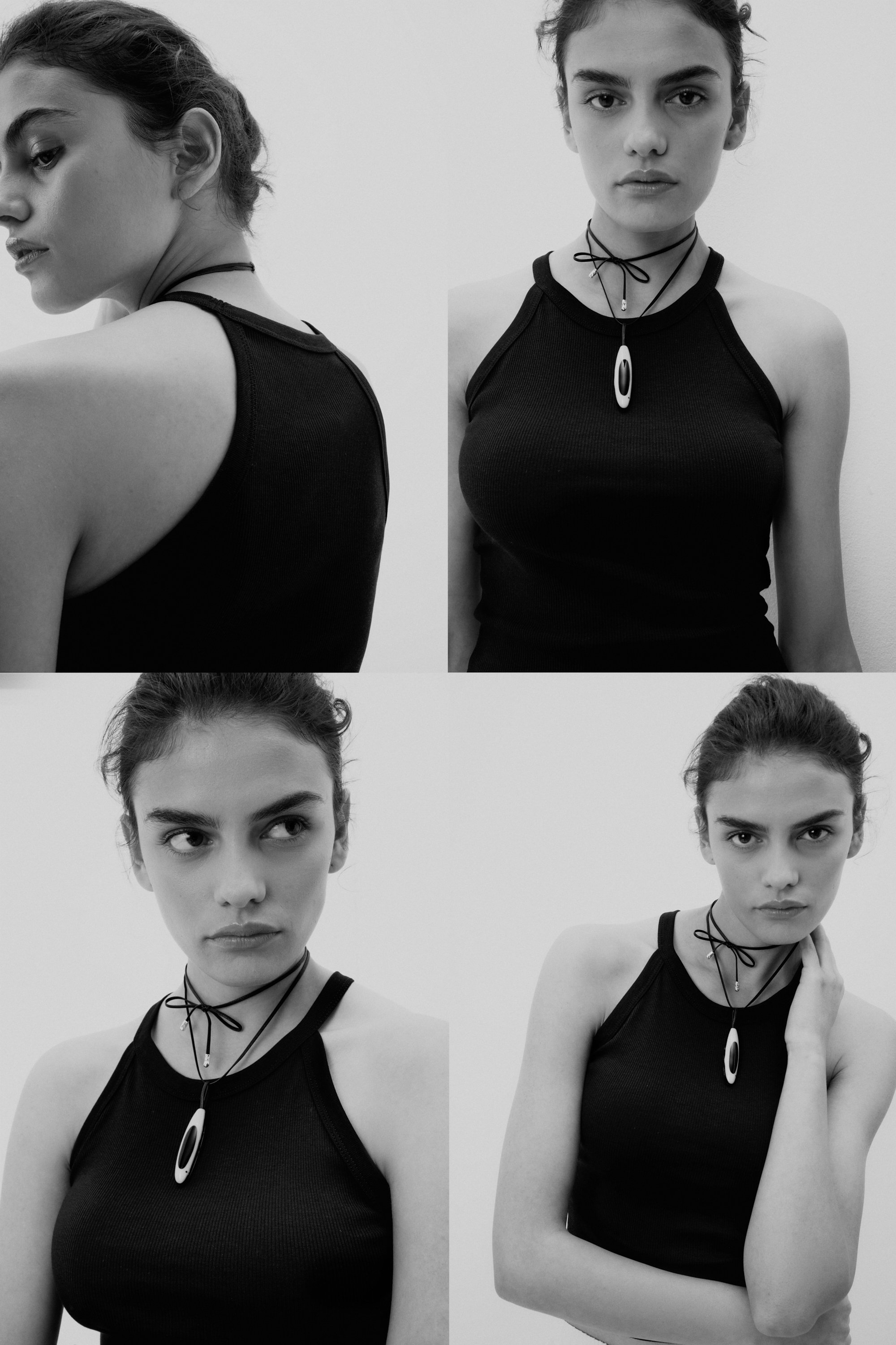 Superiorコットン リブ クロップドトップ