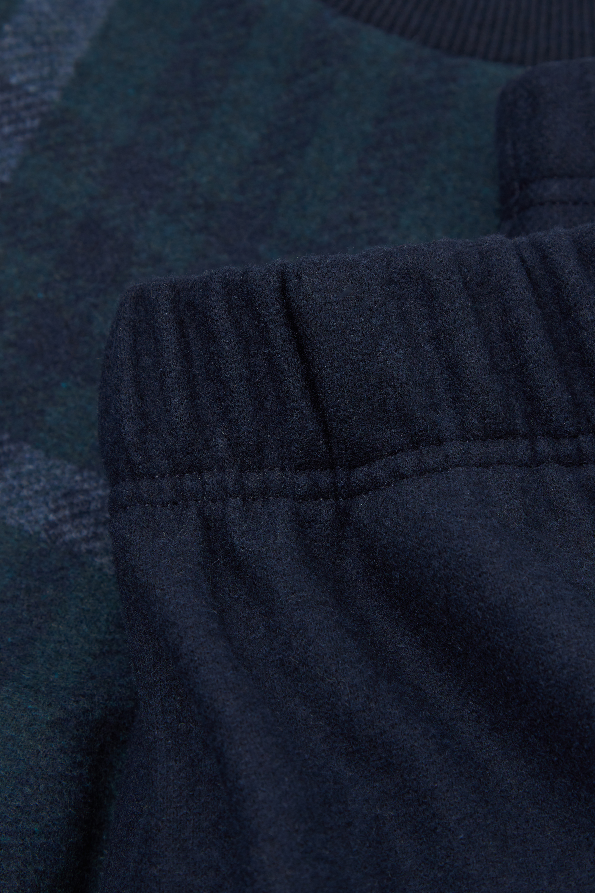 チェック柄 トリコット ロングパジャマ