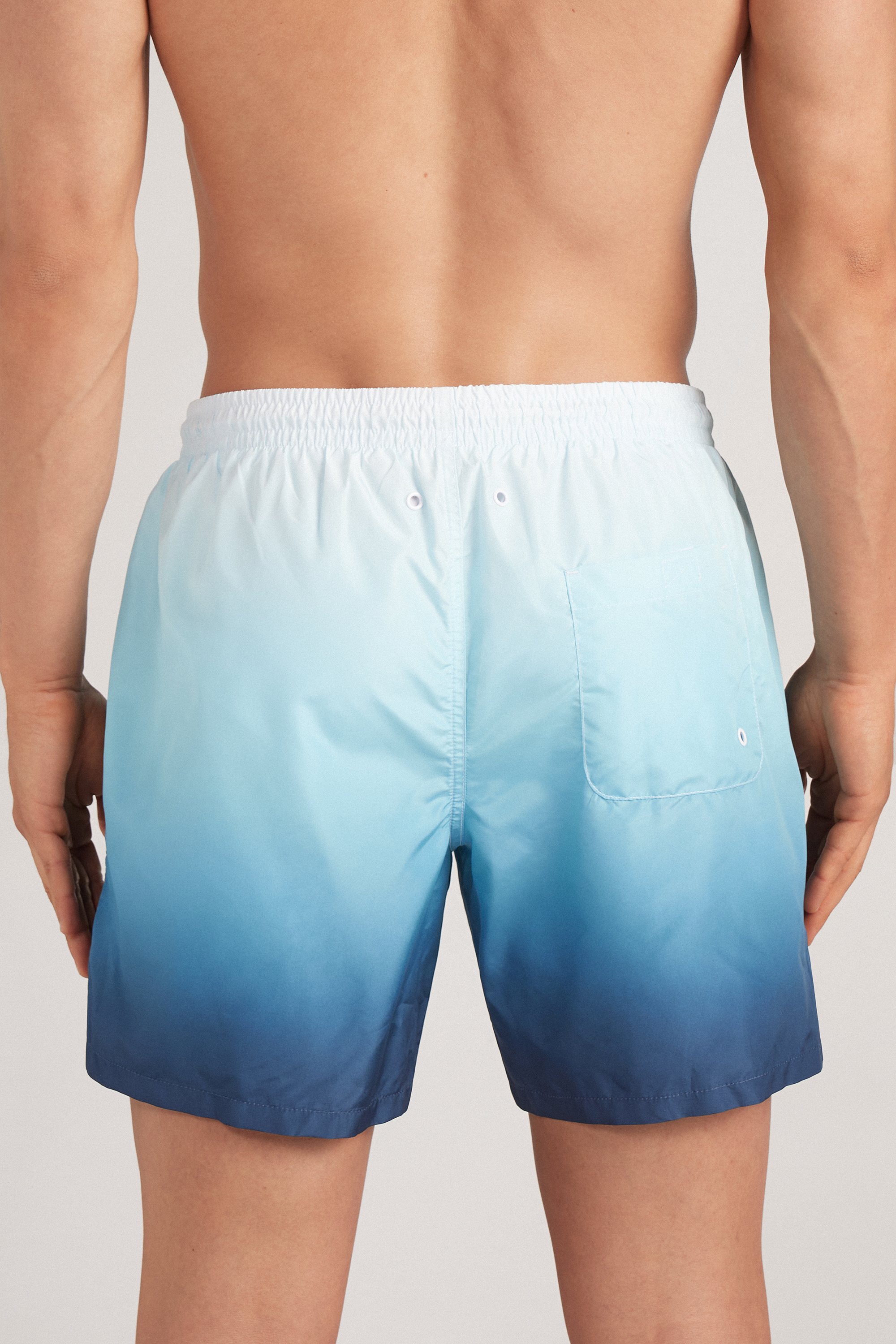 ブルー グラデーションプリント スイムボクサー