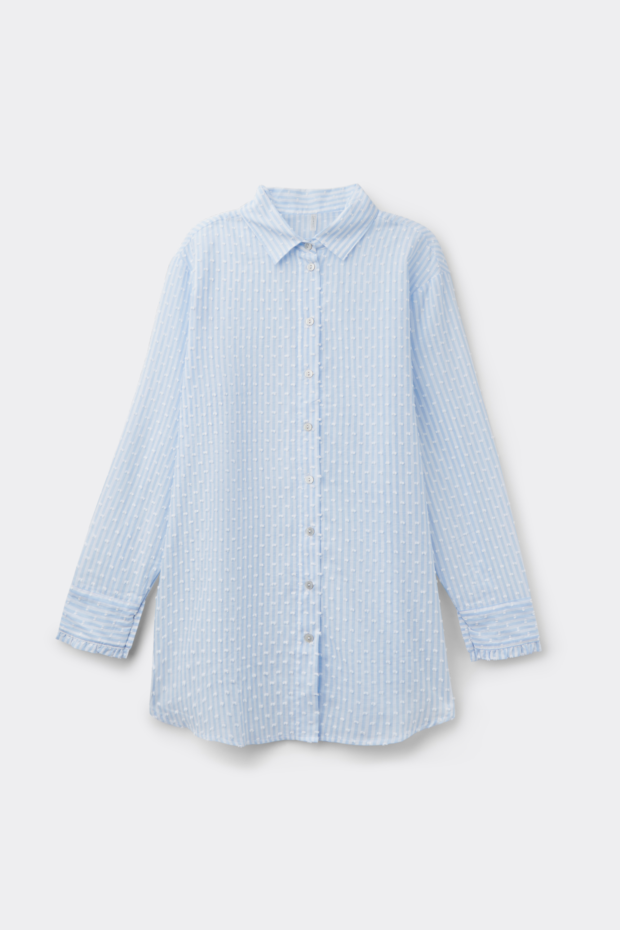 Romantic Stripes プリュムティ コットンクロス シャツ