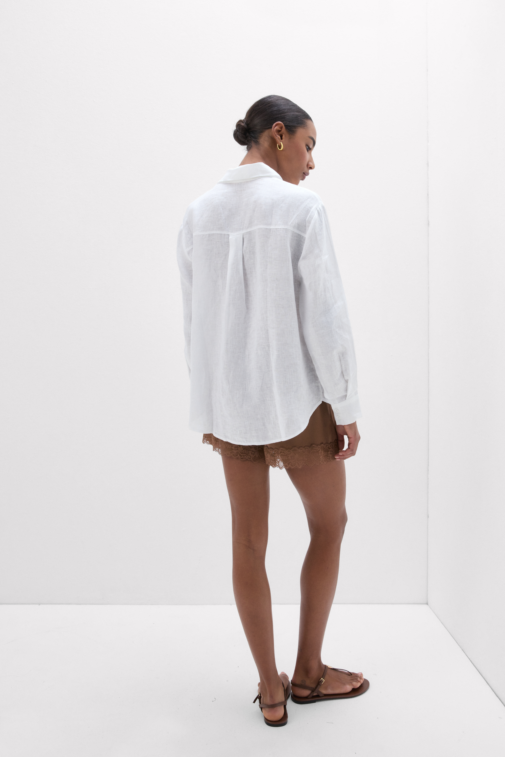 The Pure Linen リネンファブリック シャツ