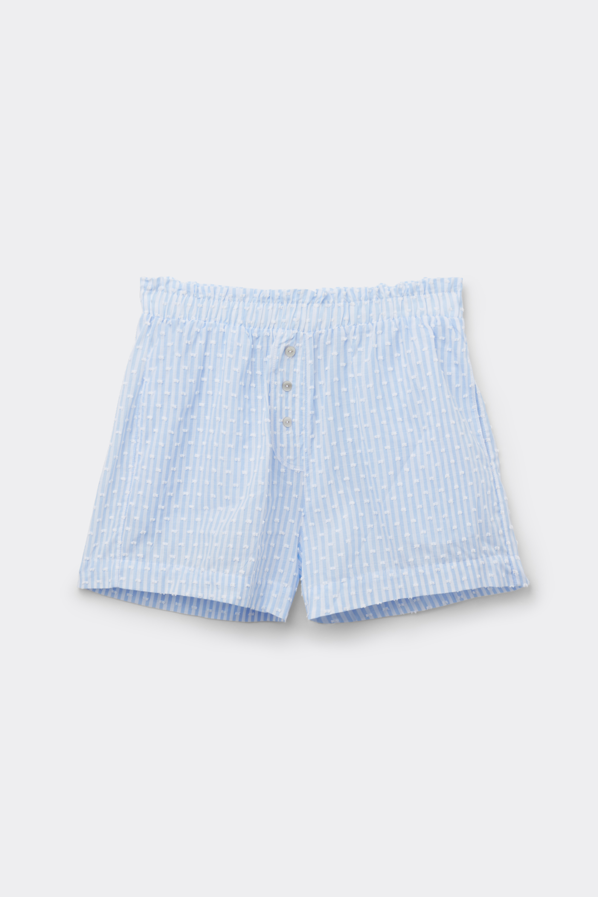 Romantic Stripes プリュムティ コットンクロス ショートパンツ