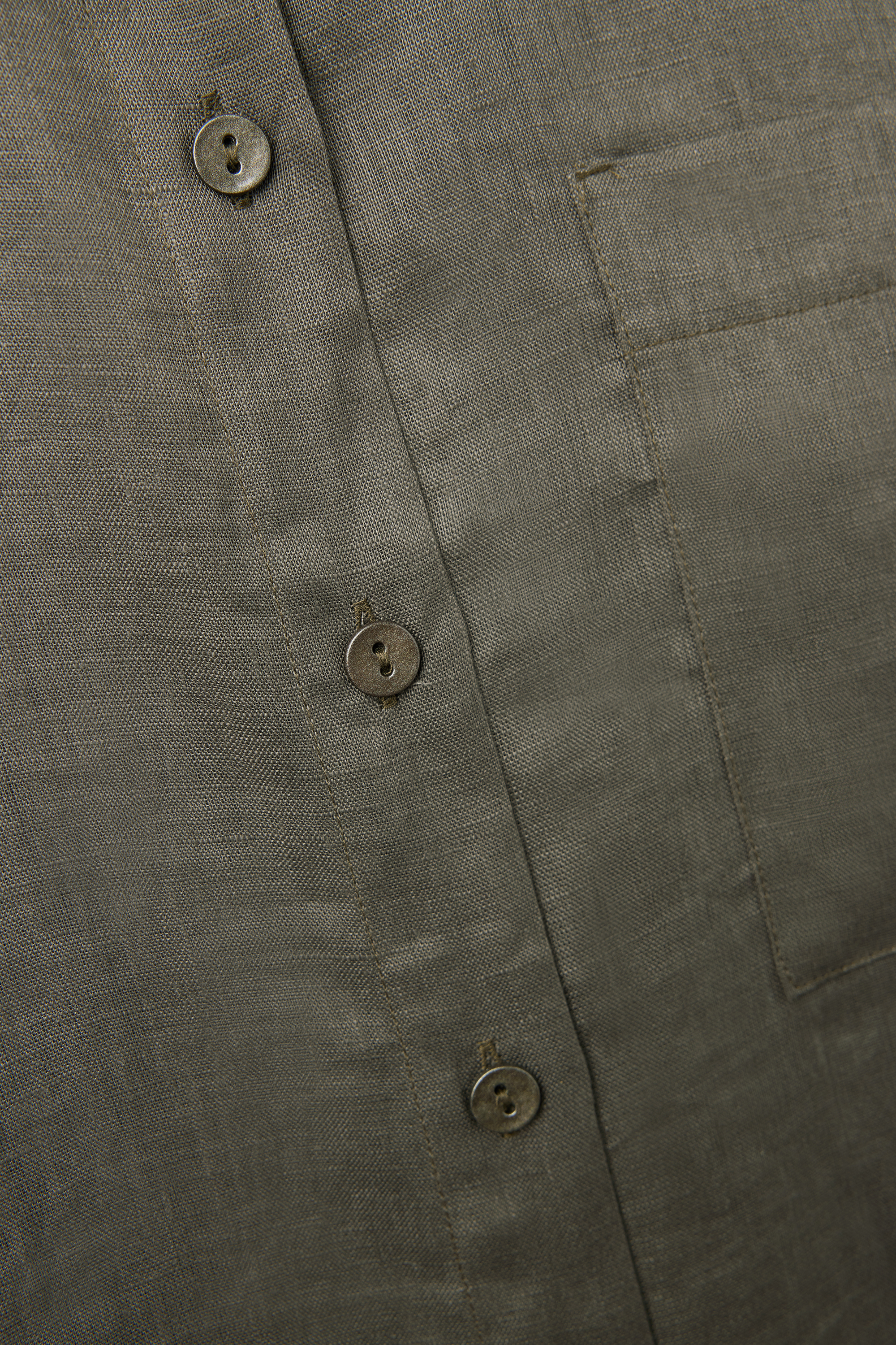 The Pure Linen リネンファブリック シャツ