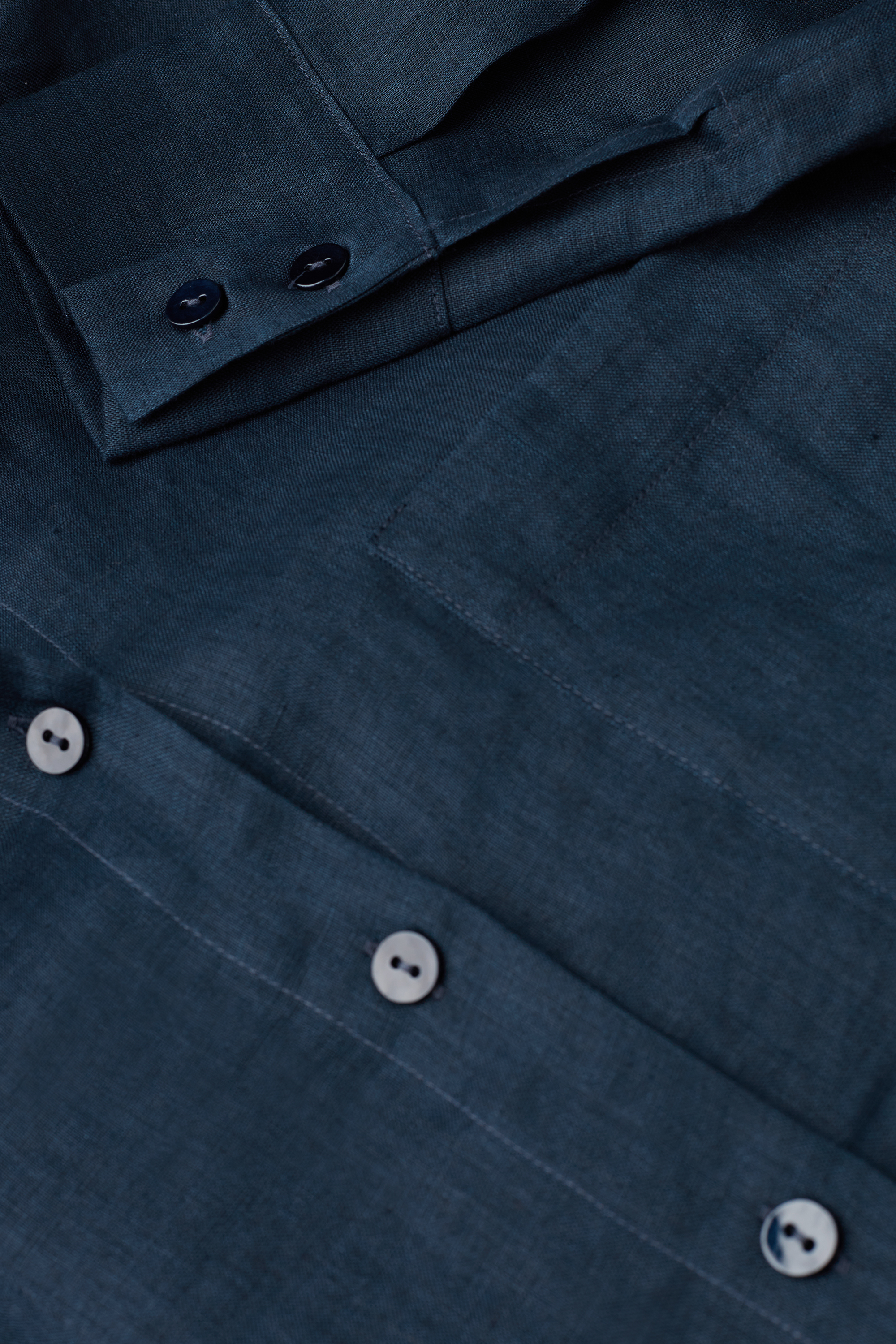 The Pure Linen リネンファブリック シャツ