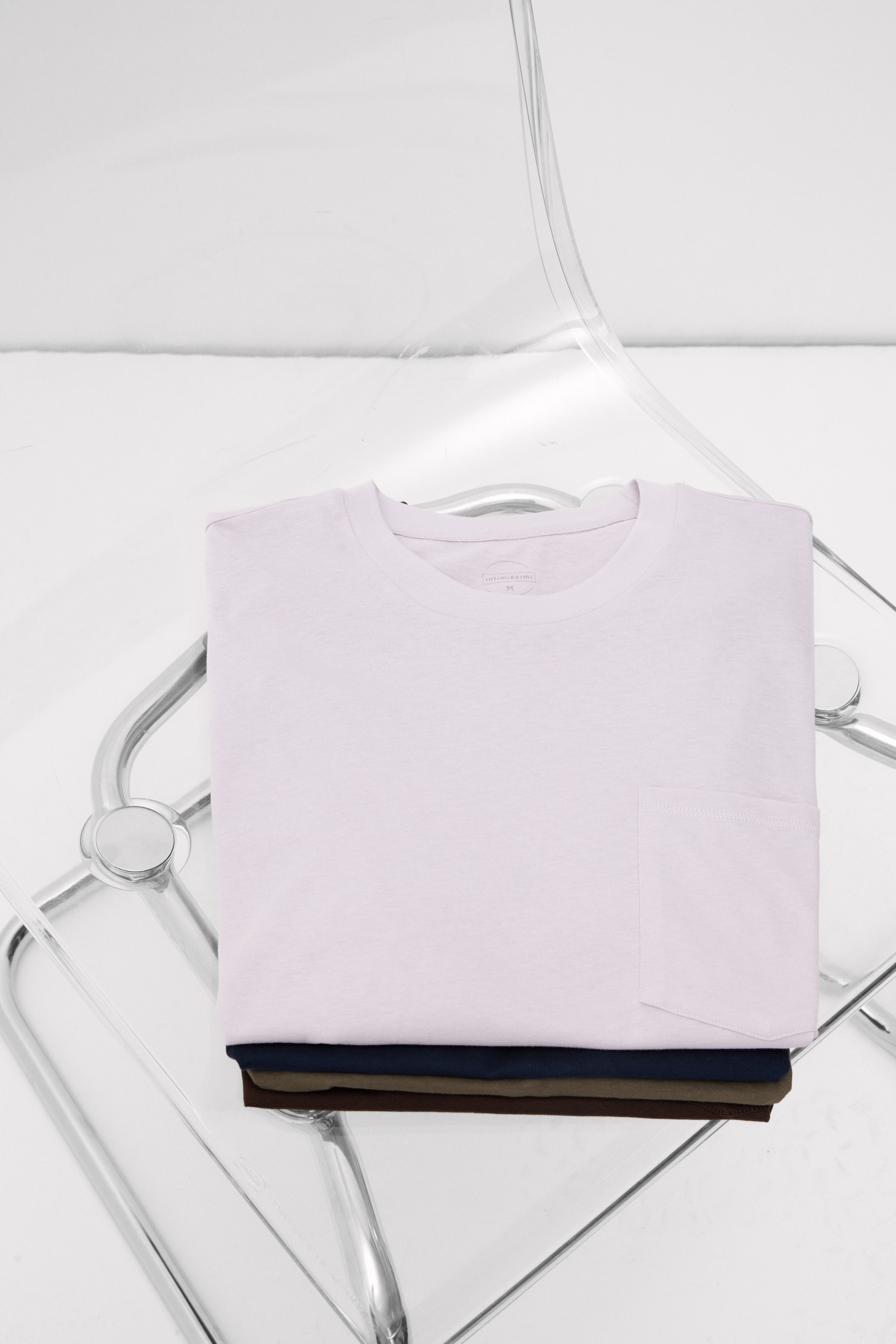 胸ポケット付き Ultrafresh コットン ショートスリーブ Tシャツ