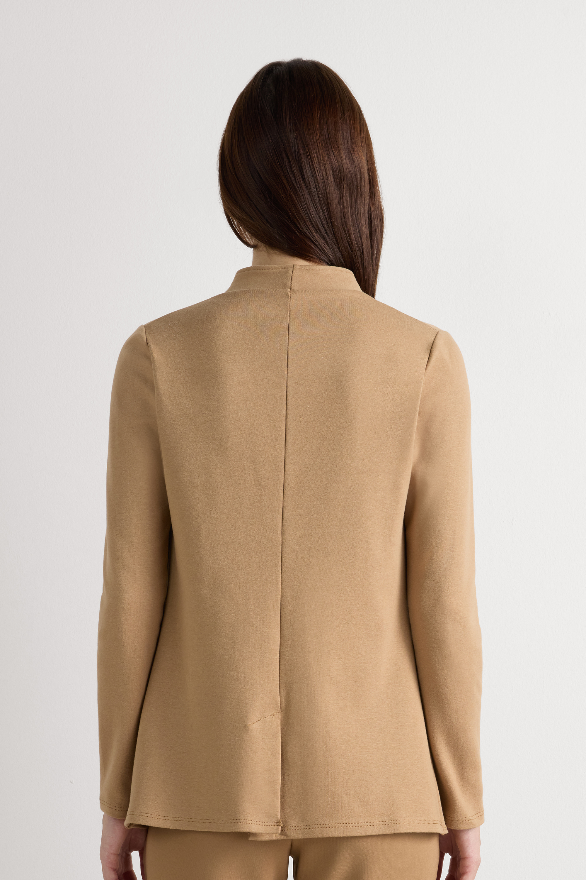 コットン インターロック編み 長袖カーディガン