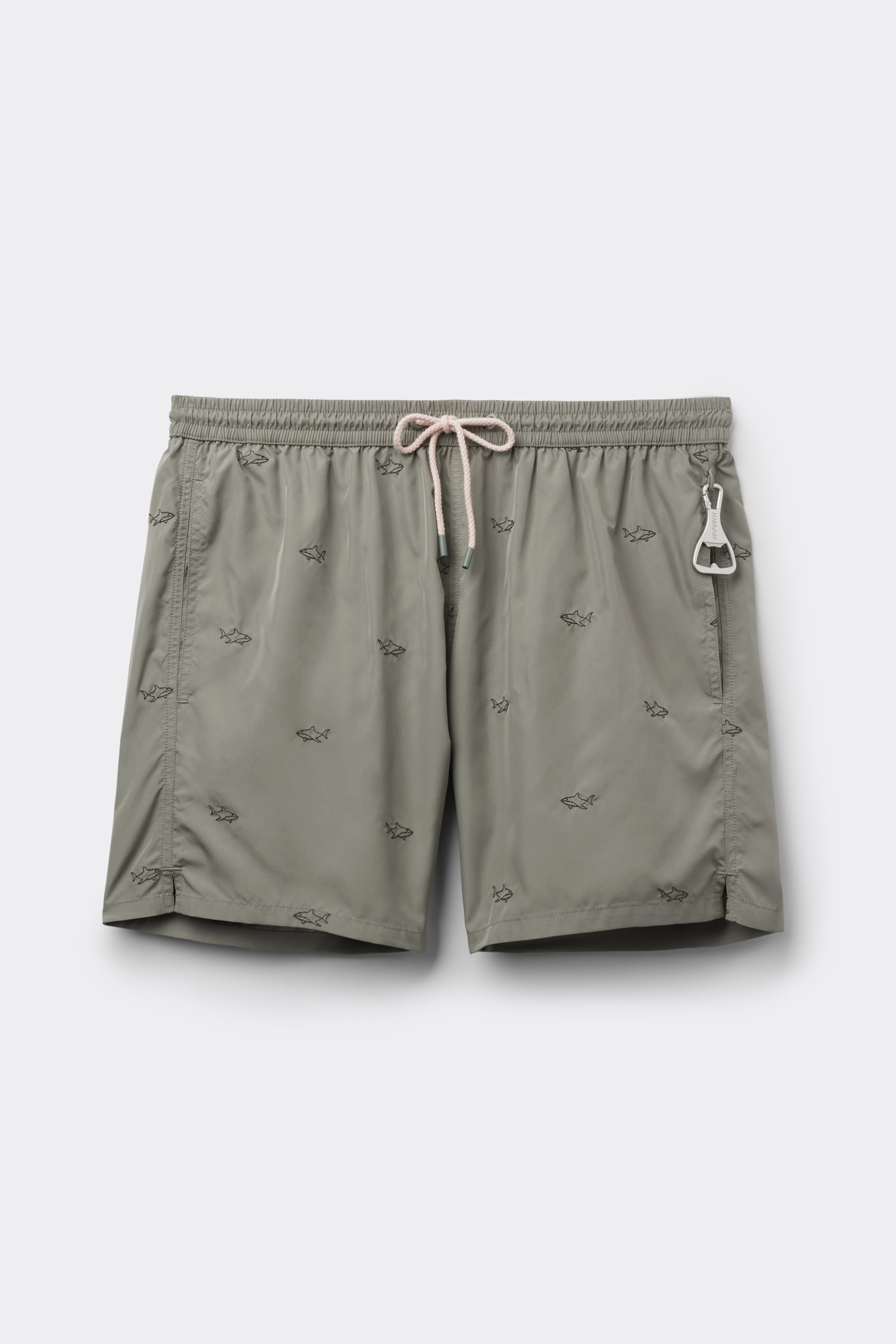 Swim Trunks with Embroidered Sharks | Intimissimi