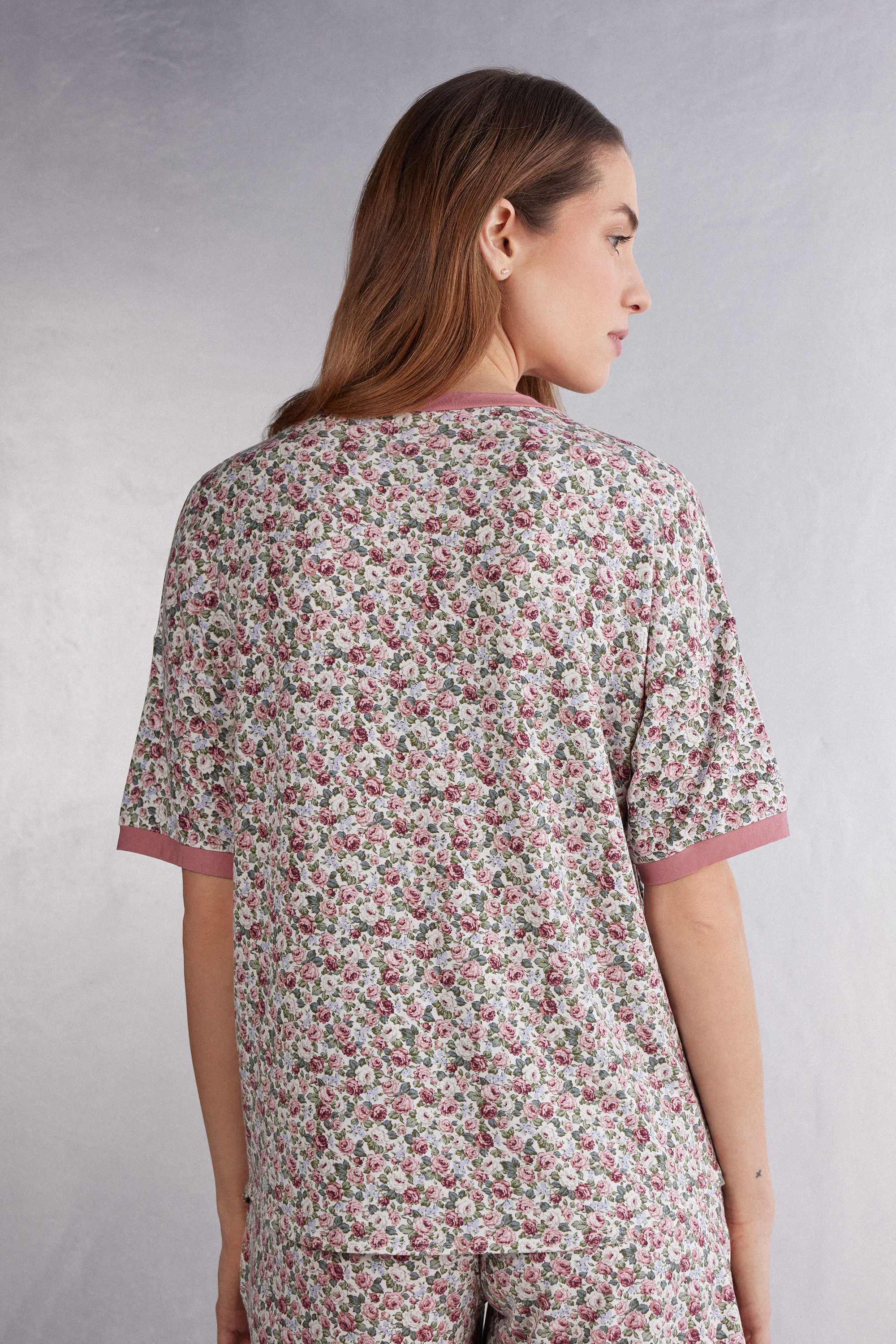 Floral Romance ショートスリーブ ニット