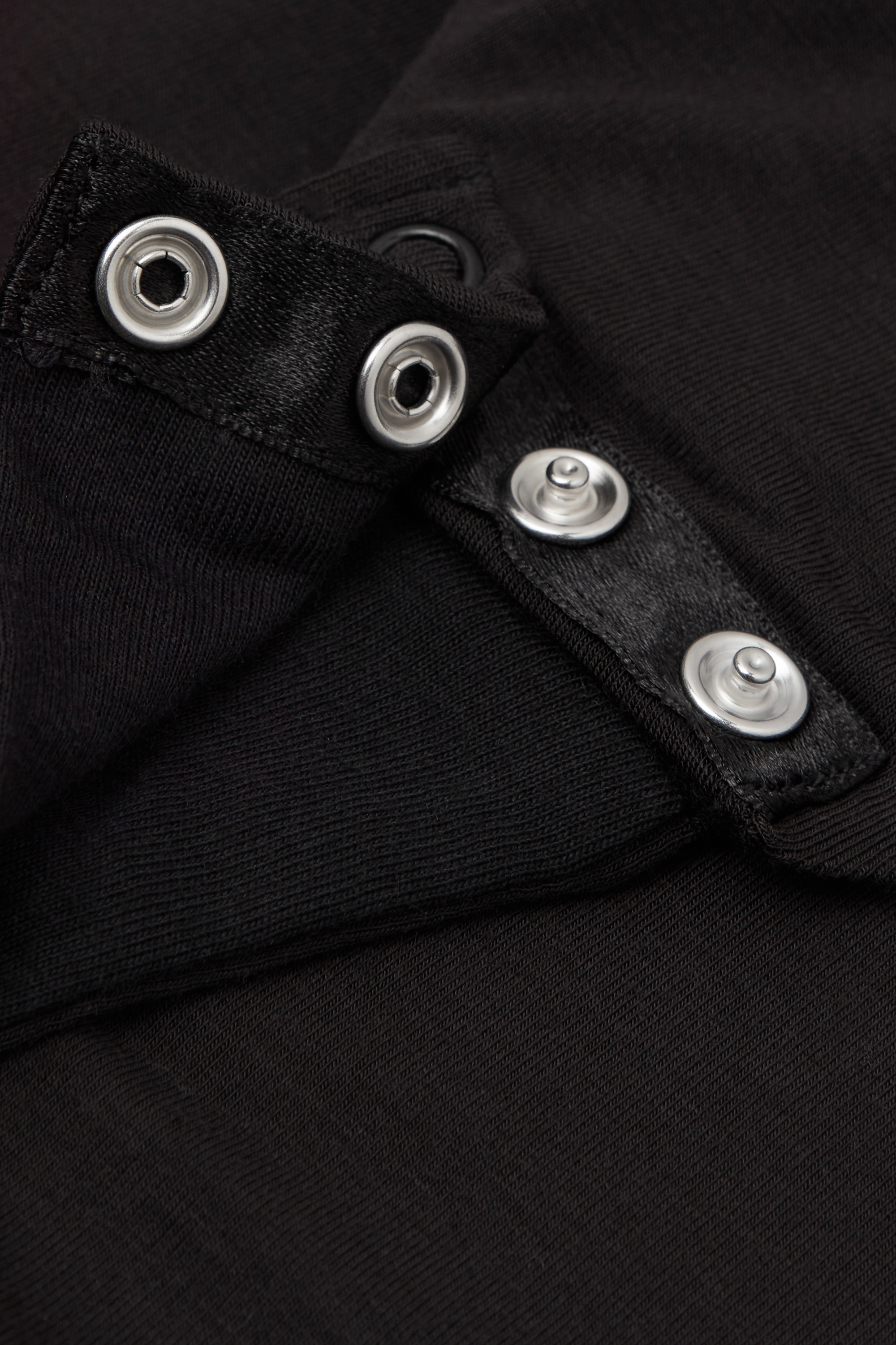 Sensual Texture フレッシュバンブー＆レース ロングスリーブ ボディスーツ