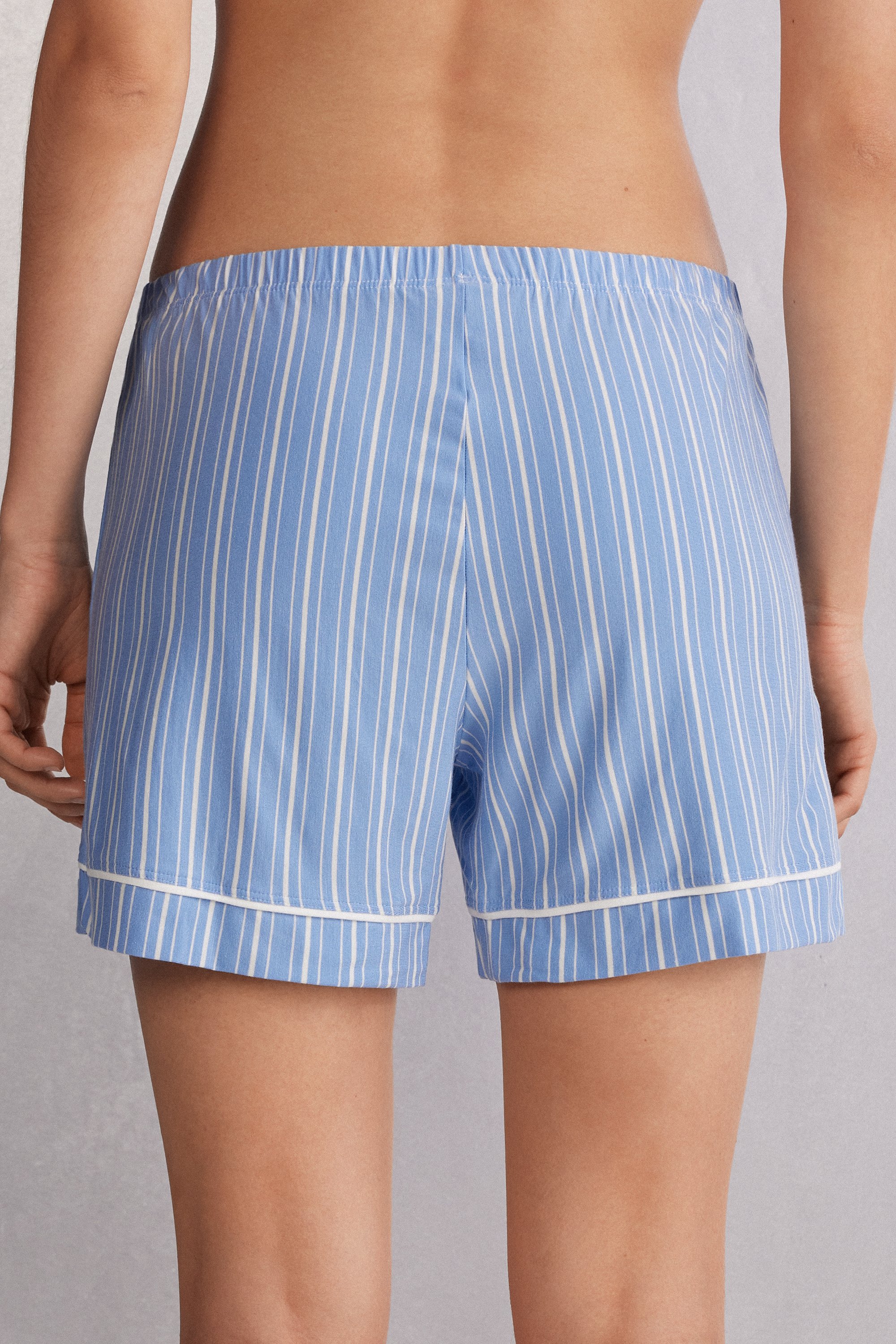 ストライプ オックスフォード モダール ショートパンツ