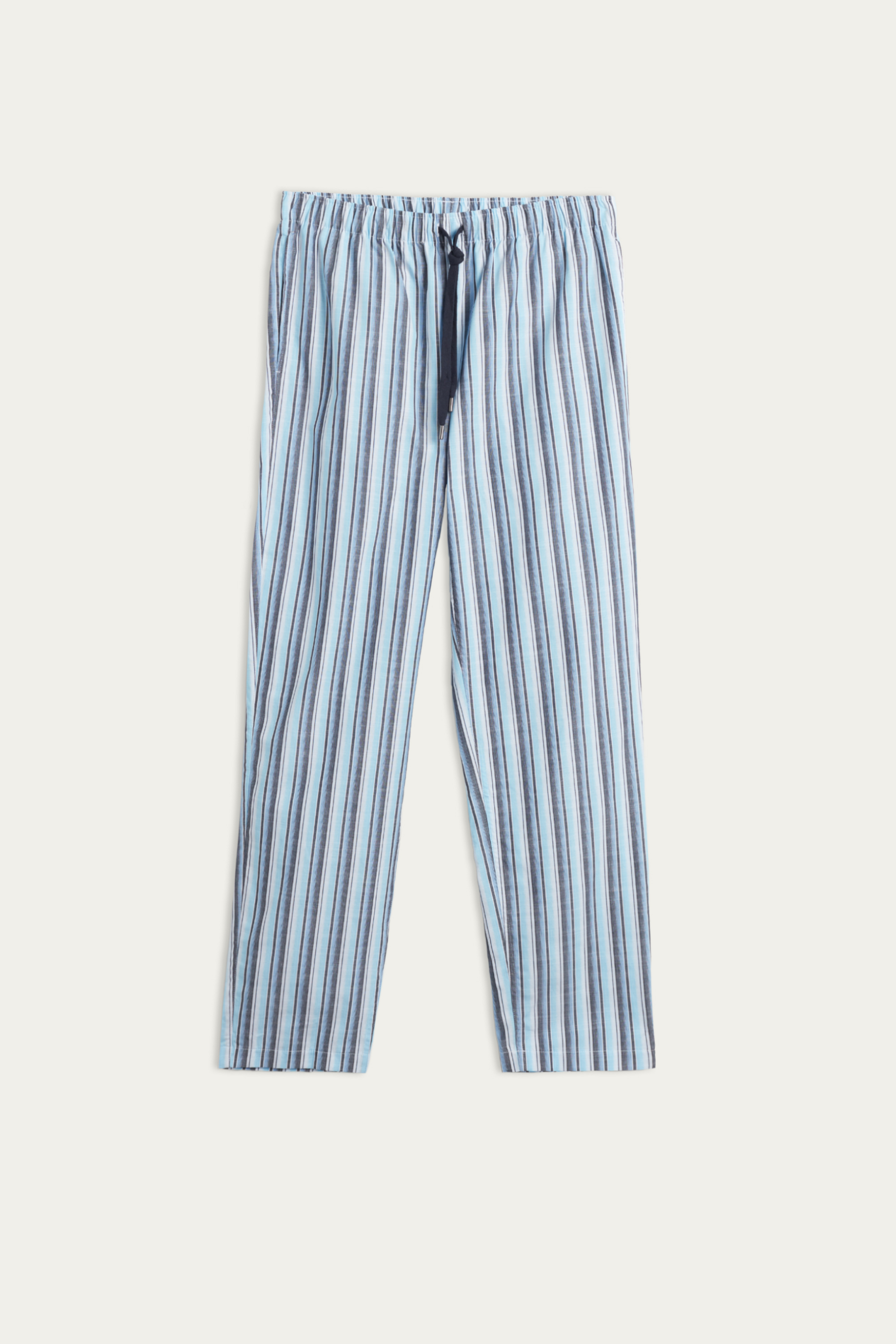 Pantacourt Corsaire IL DOLCE En Coton Rayé Bleu Et Blanc - Taille M (FR40/US8)