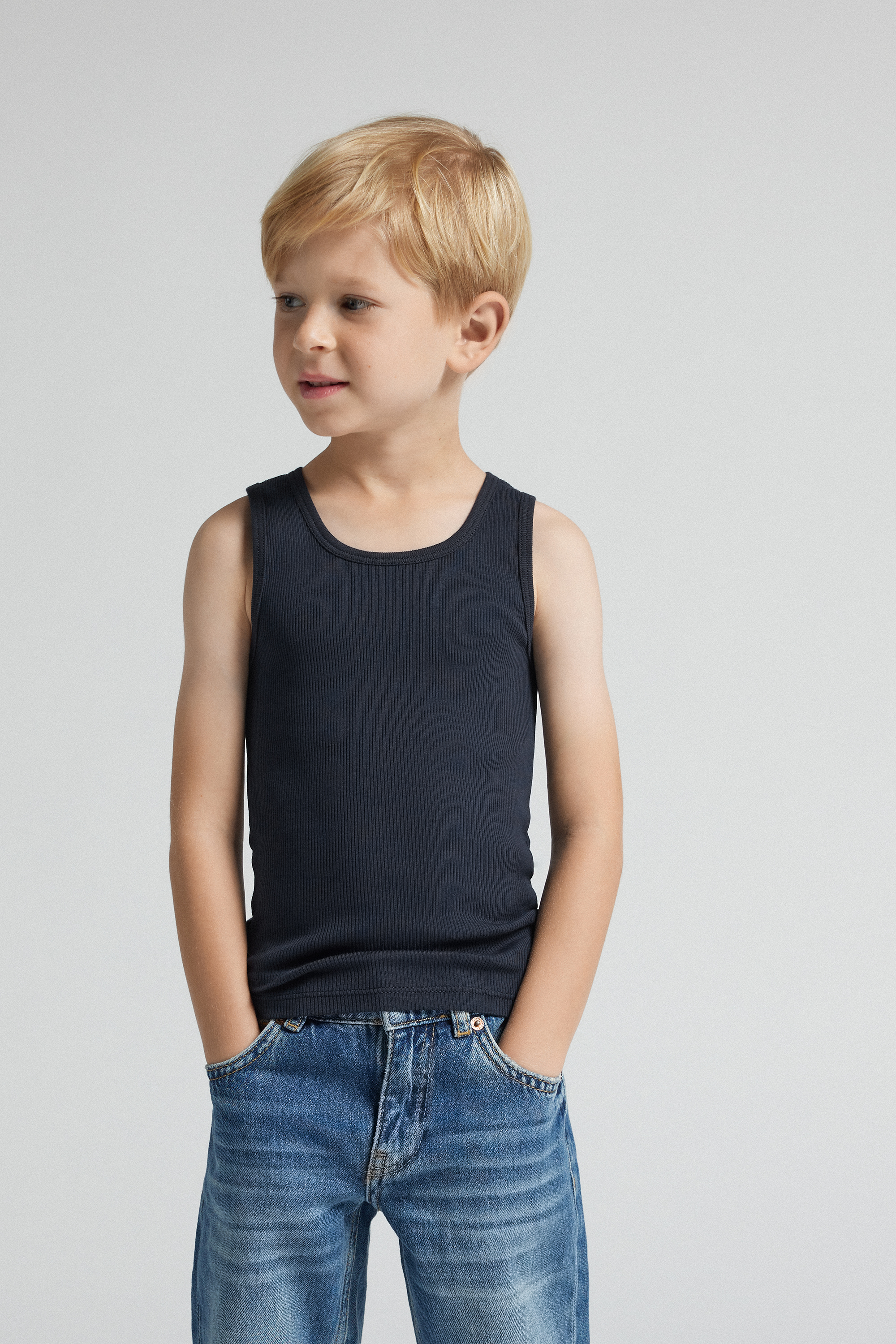 ボーイズ スーペリアコットン リブ タンクトップ