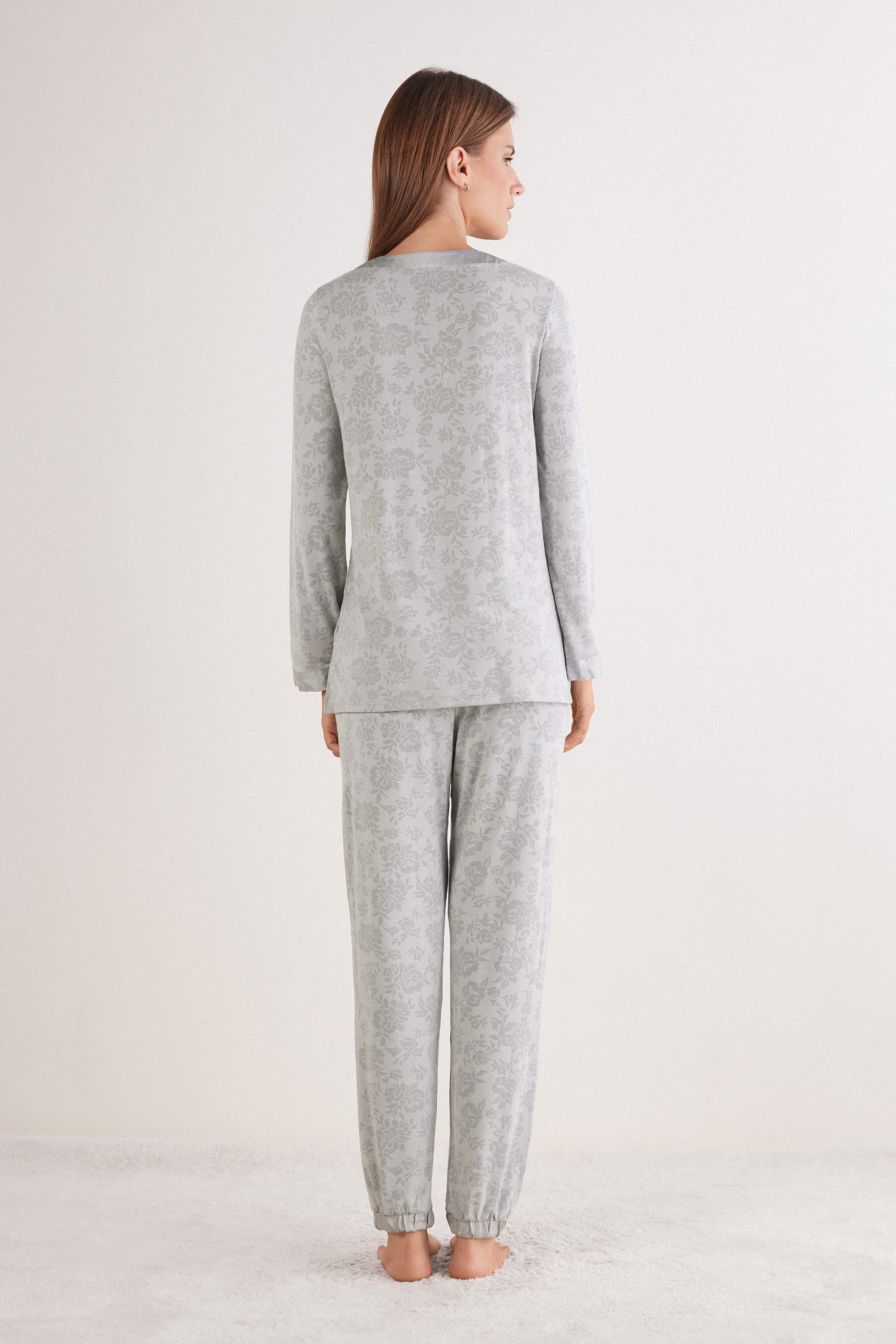 Soft Dreams デヴォレ ロングパジャマ