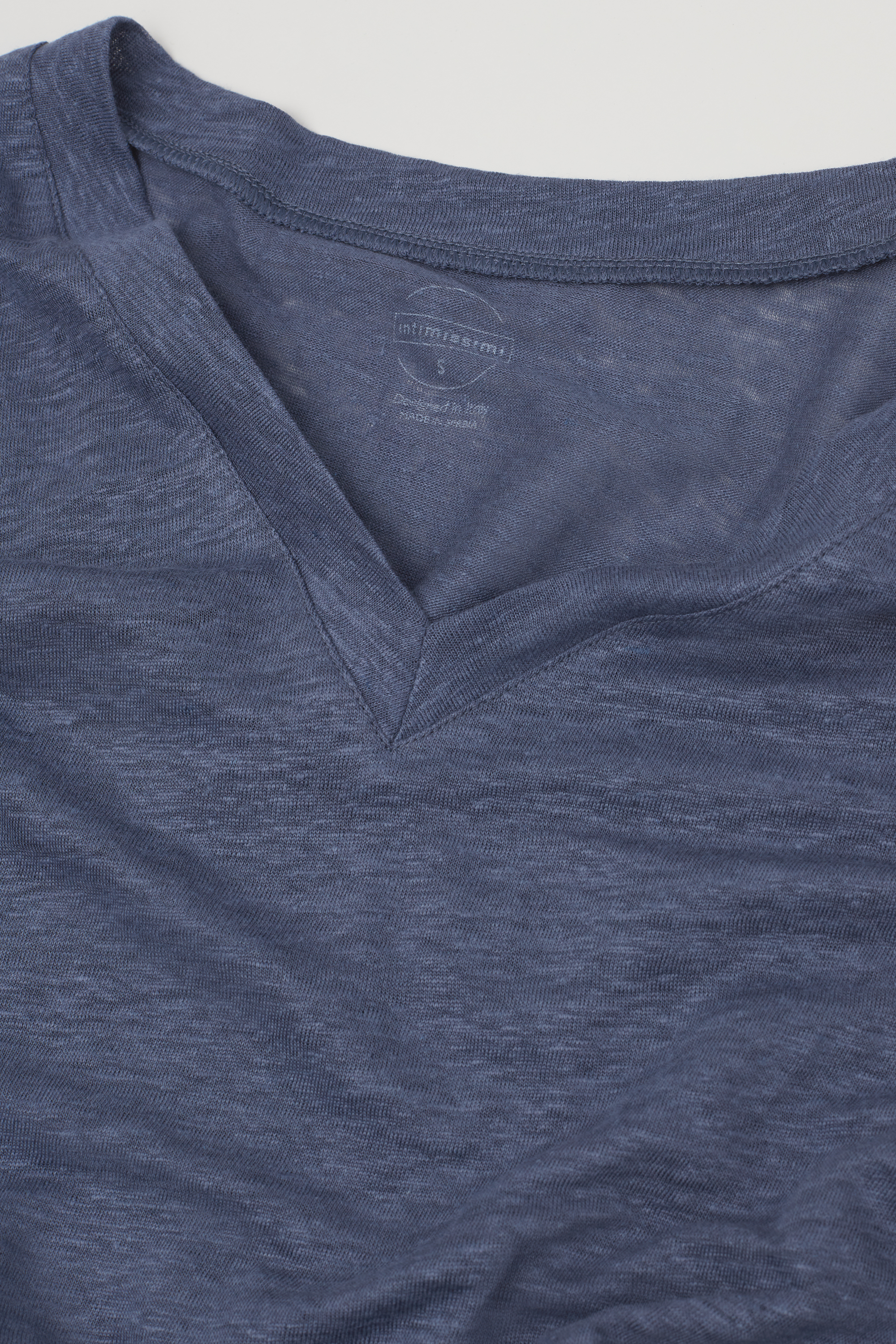 The Pure Linen リネン Vネック ショートスリーブ Tシャツ