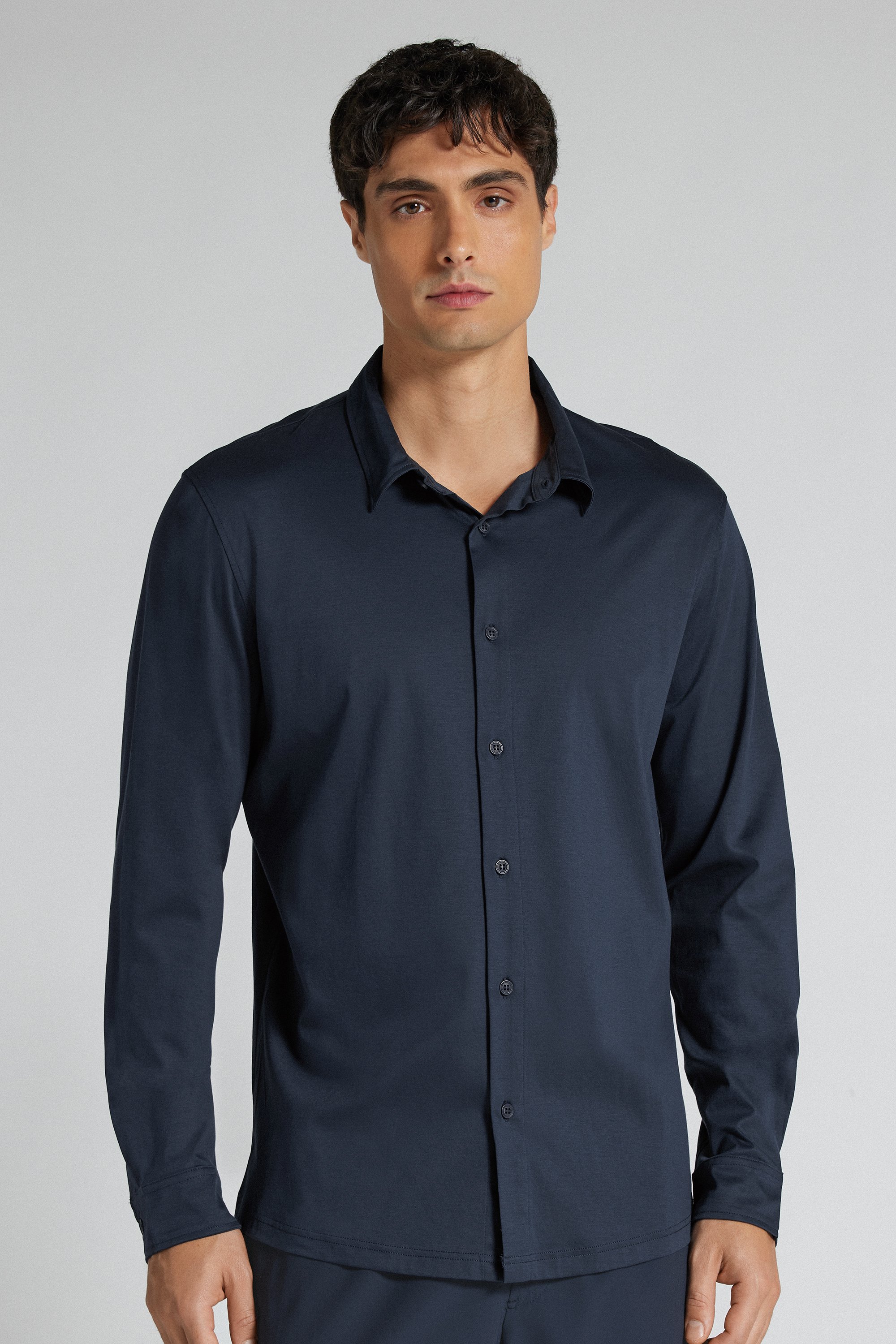 マーセライズド スーパーライトコットン ロングスリーブ シャツ