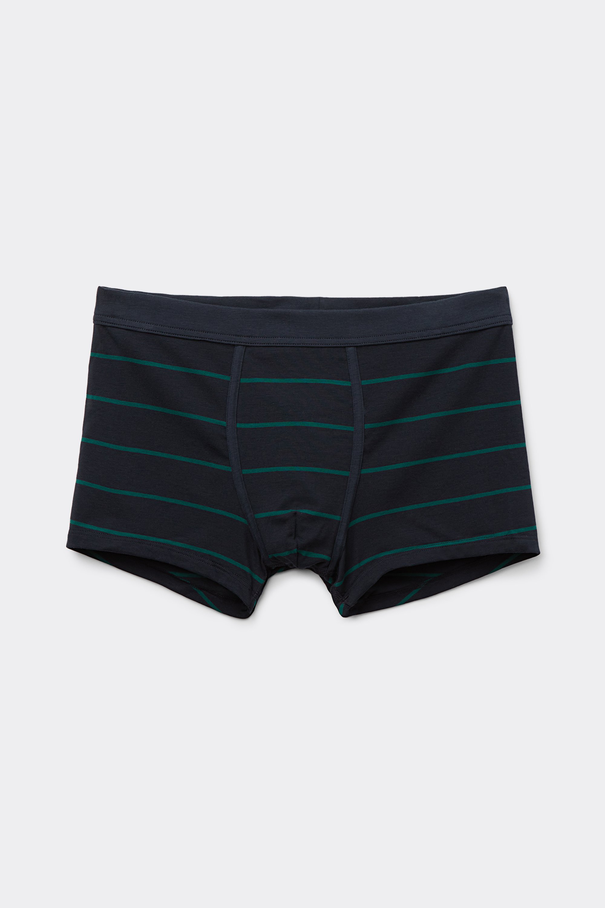 ブルー＆グリーン ストライププリント Superior コットン ボクサー