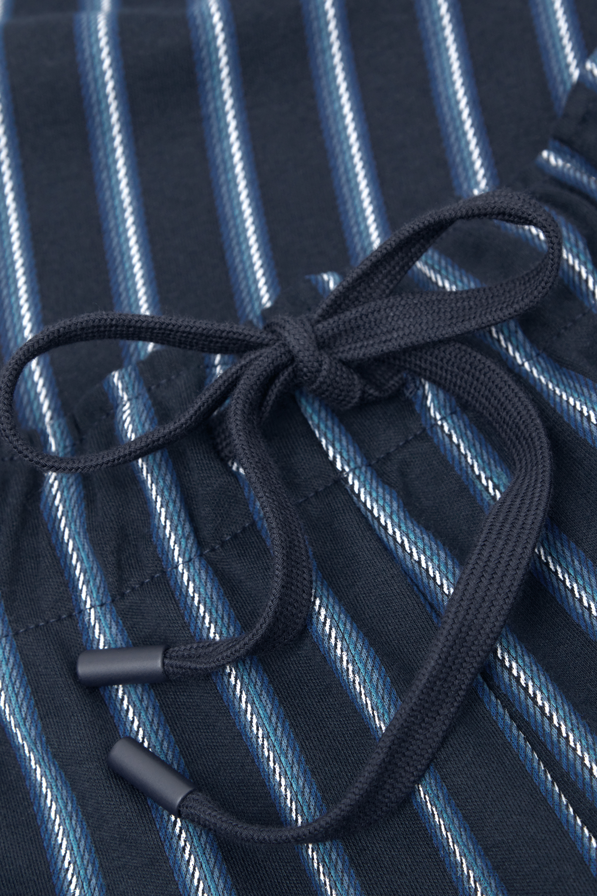 ストライプ コットン ロングパンツ