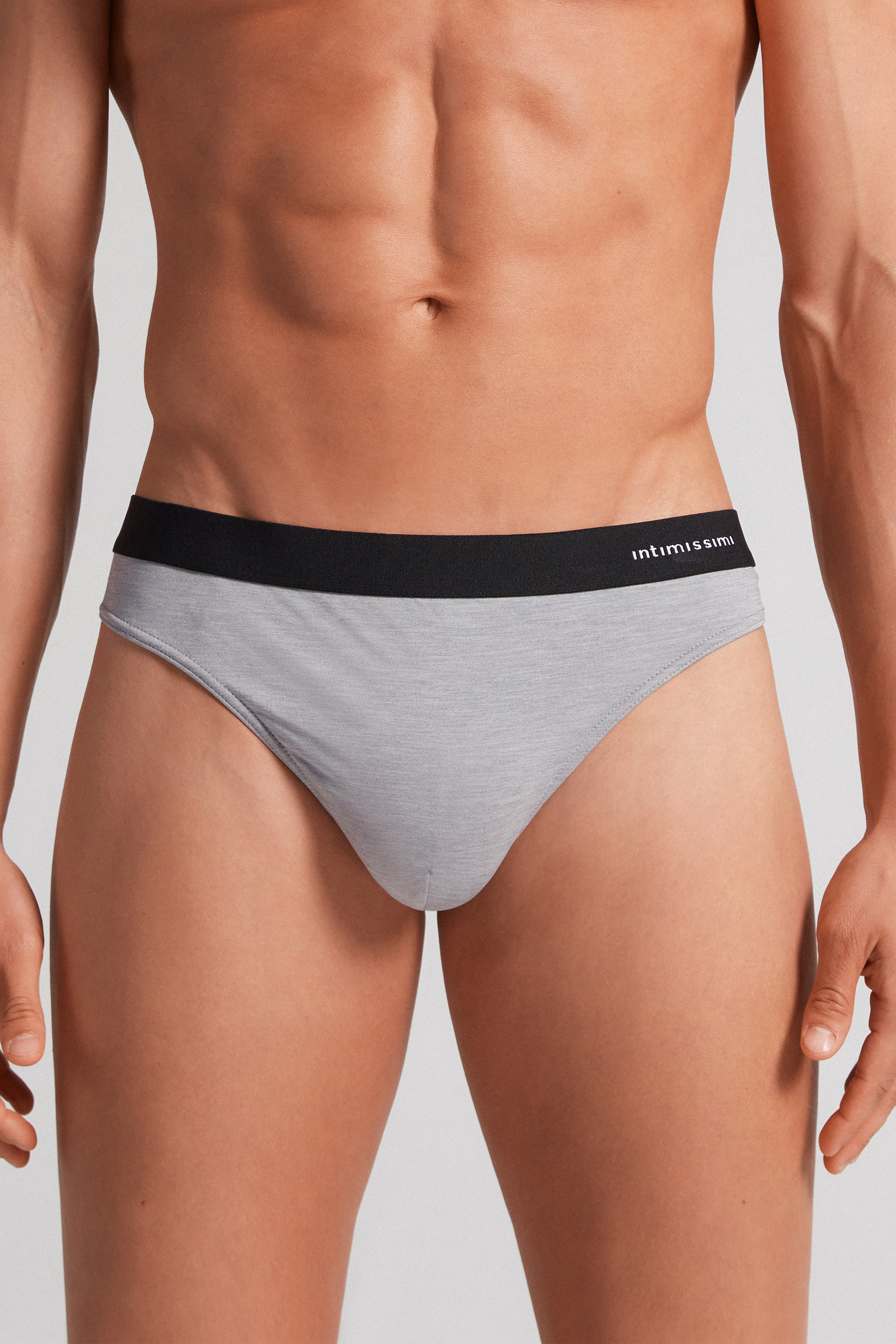 Logo Detailed Microfiber Thong