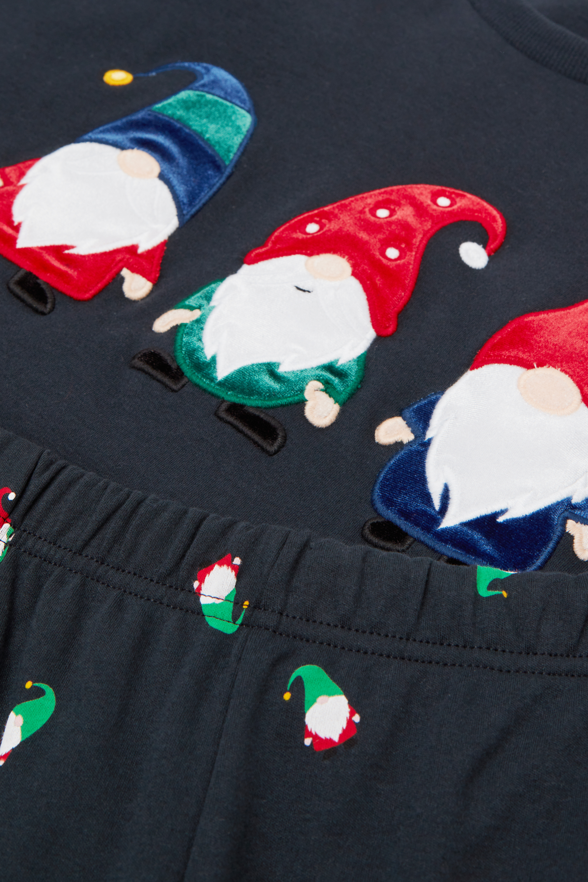 コットン ノームプリント ロングパジャマ