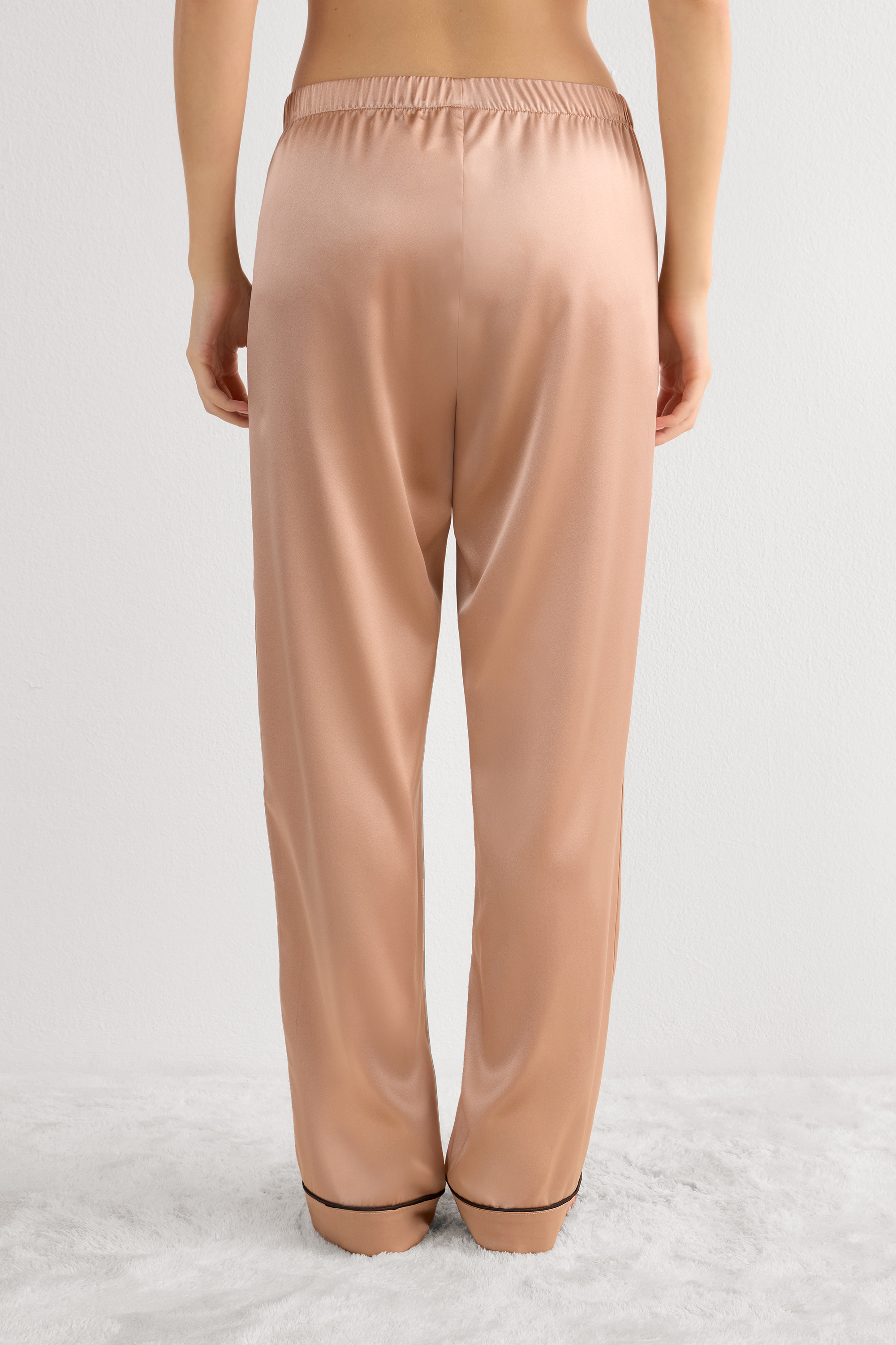 シルク ロングパンツ