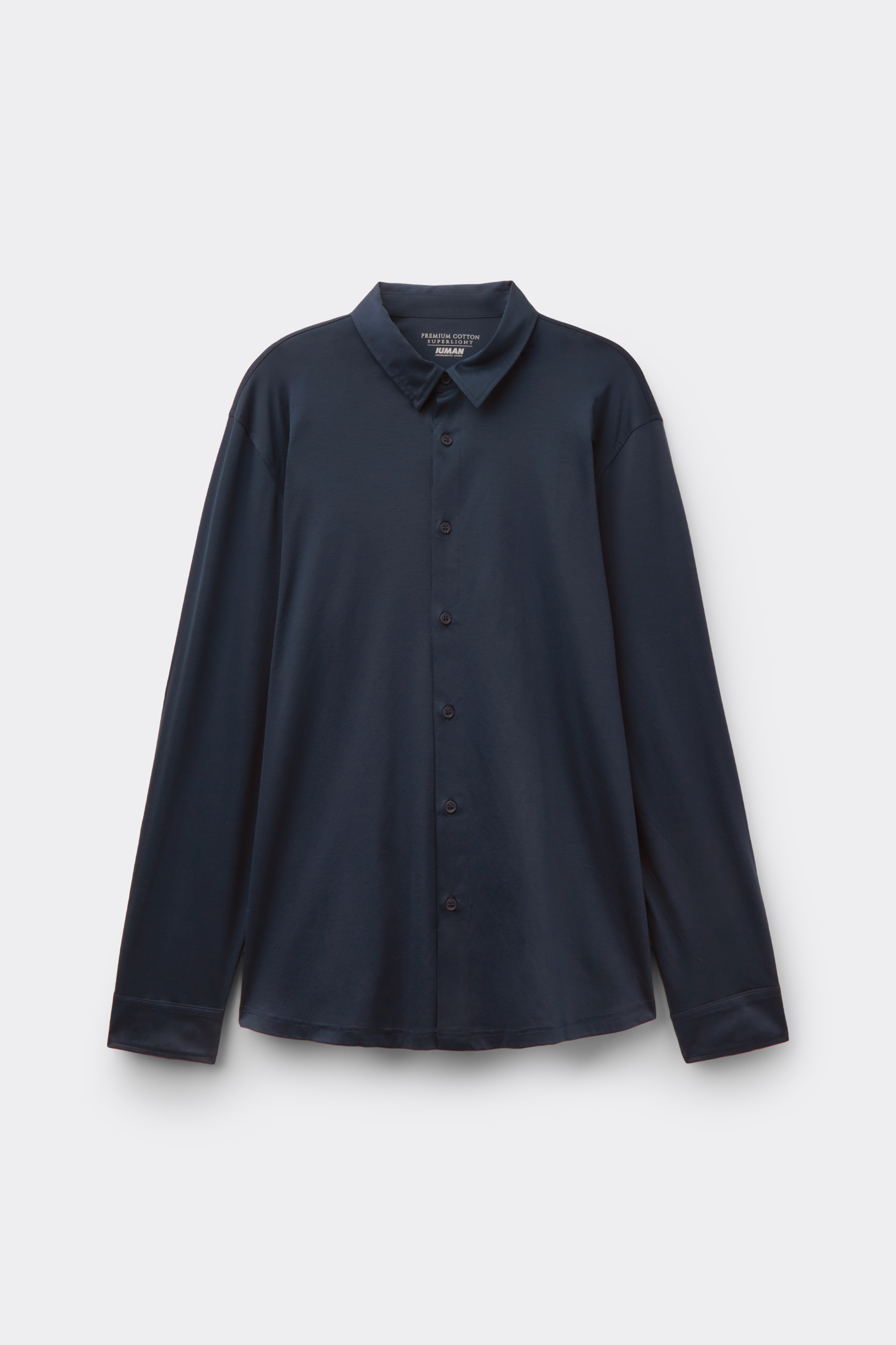 マーセライズド スーパーライトプレミアムコットン ロングスリーブ ポロシャツ