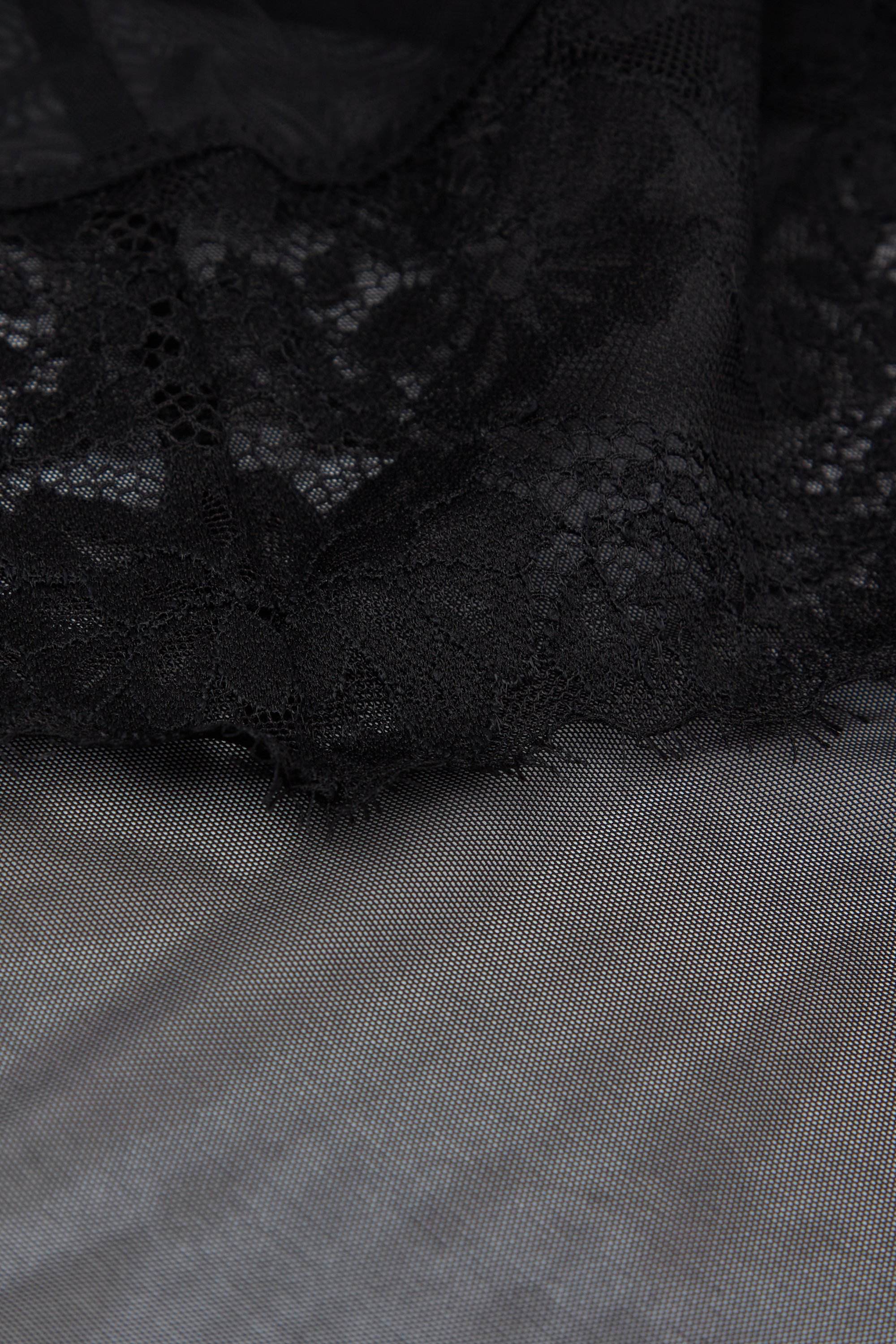 Sheer Glamour チュール＆レース ベビードール