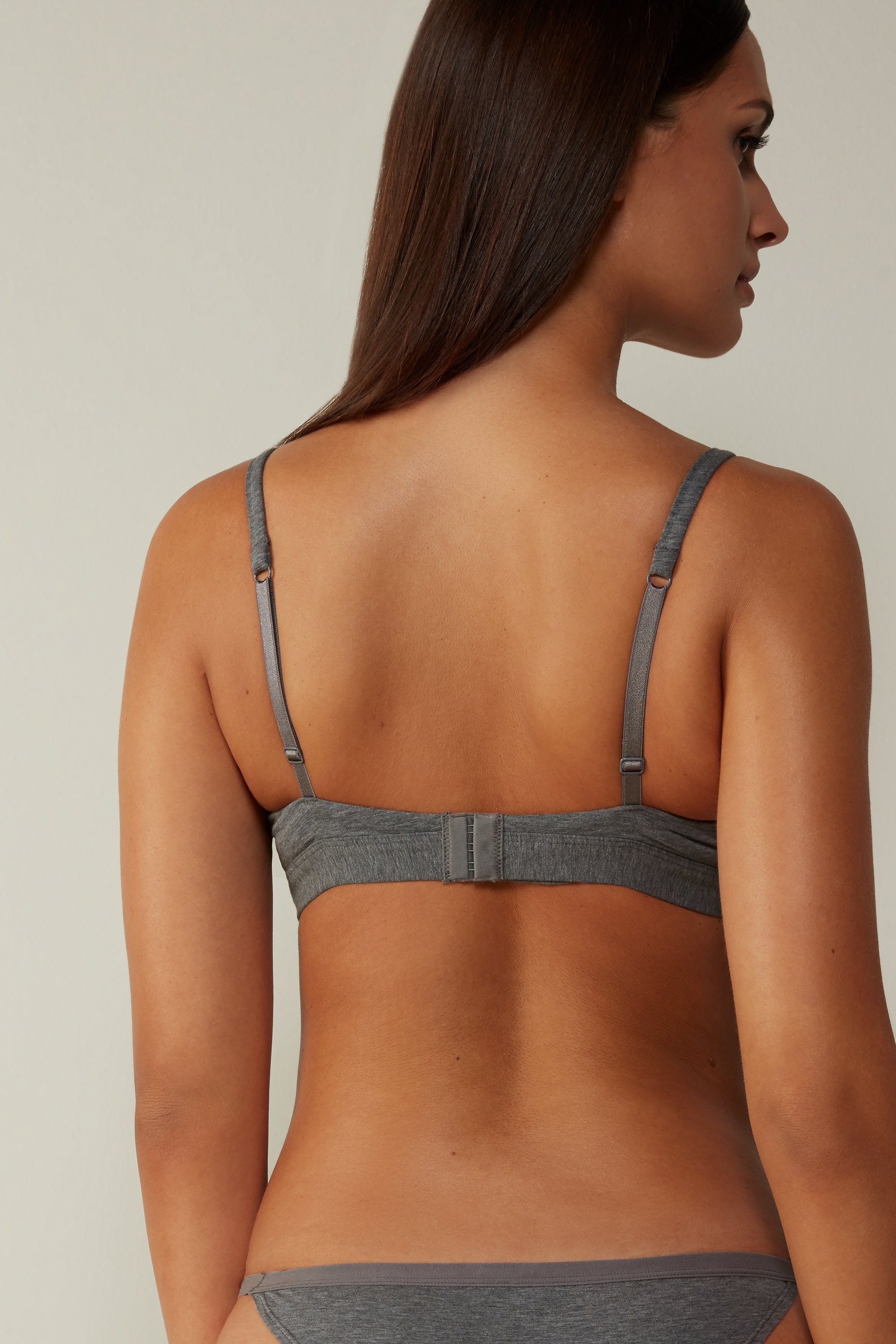 Emma ナチュラルコットン トライアングルブラ