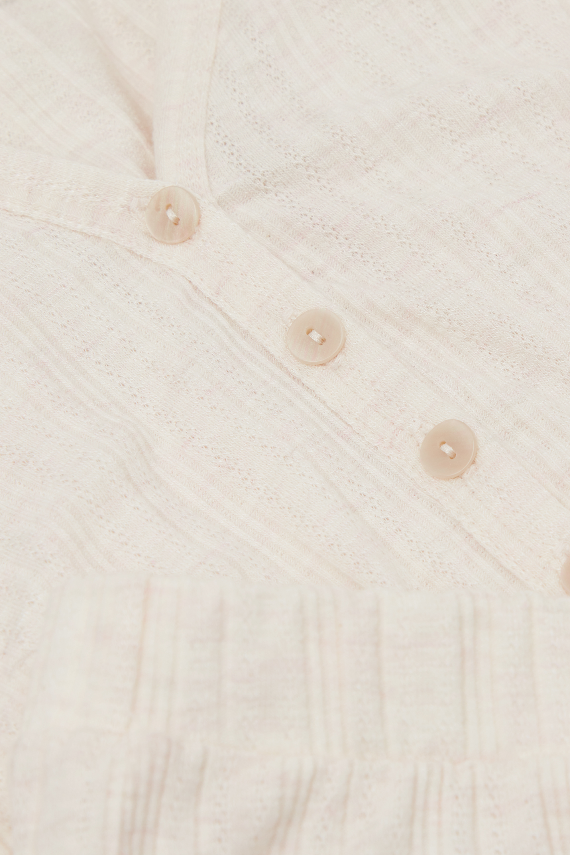 "Sweet Pointelle" ロングパジャマ