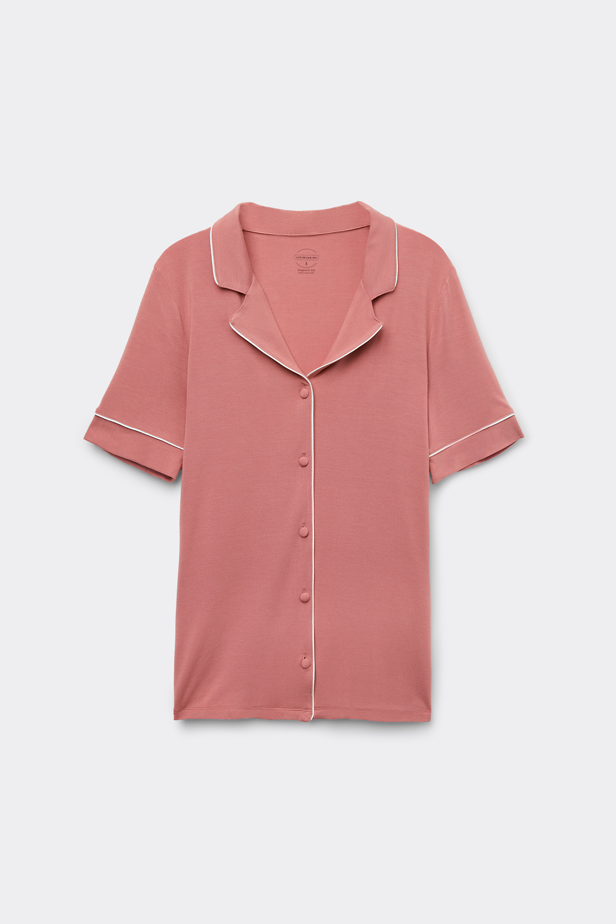 モダール ショートスリーブ フロントオープン シャツ