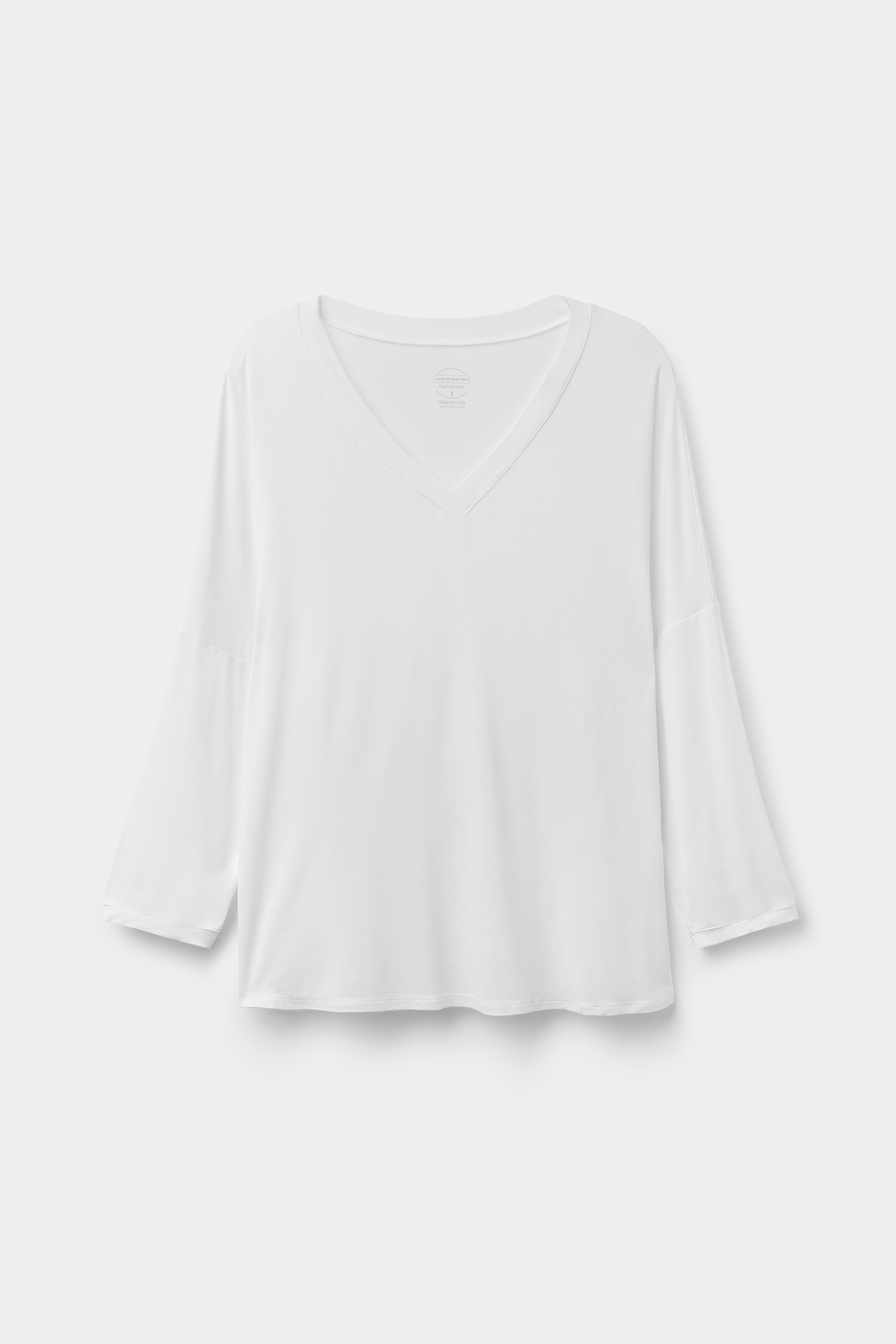 フレッシュバンブー Vネックニット