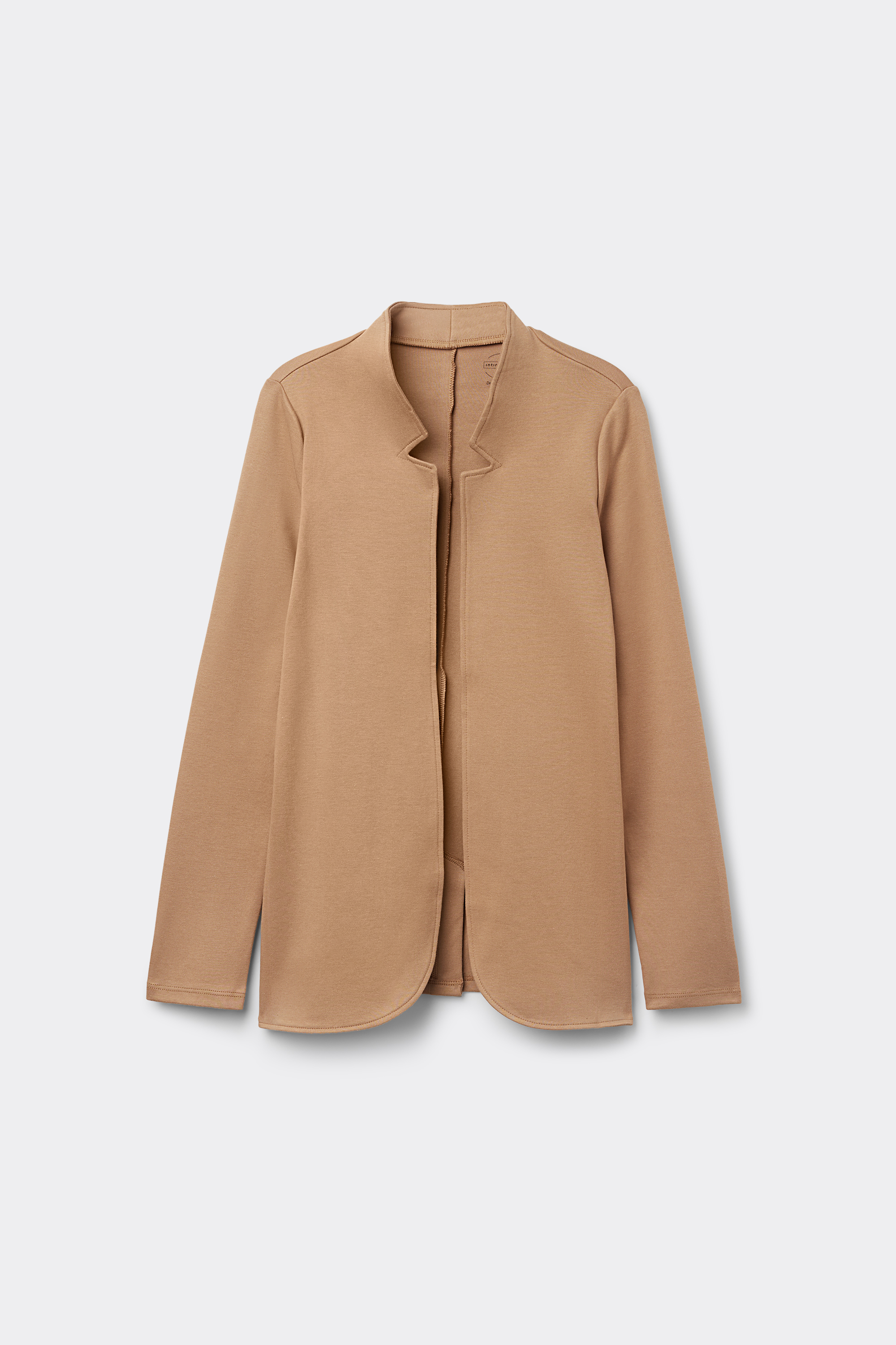 コットン インターロック編み 長袖カーディガン