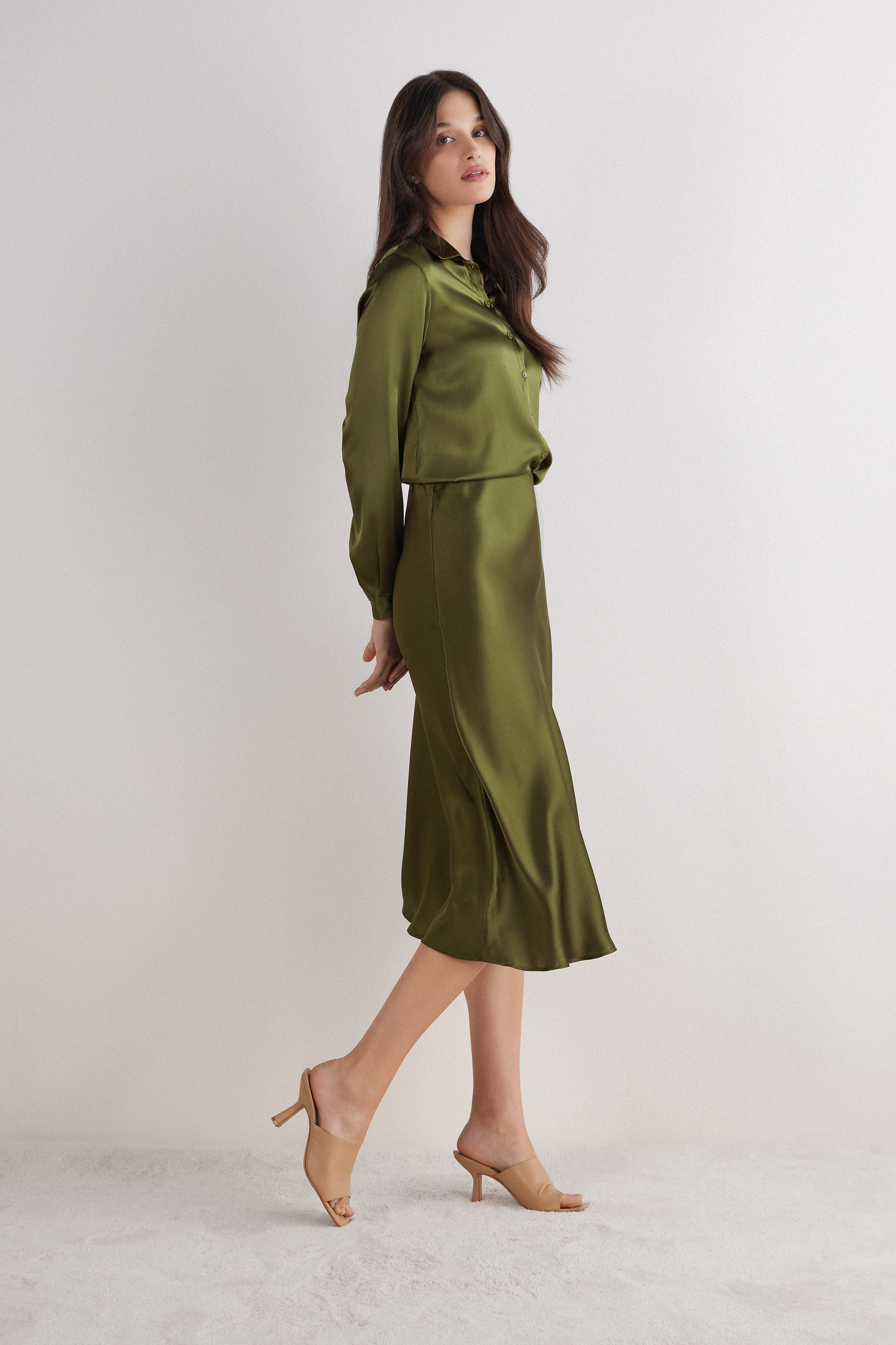 シルク ロンゲットスカート