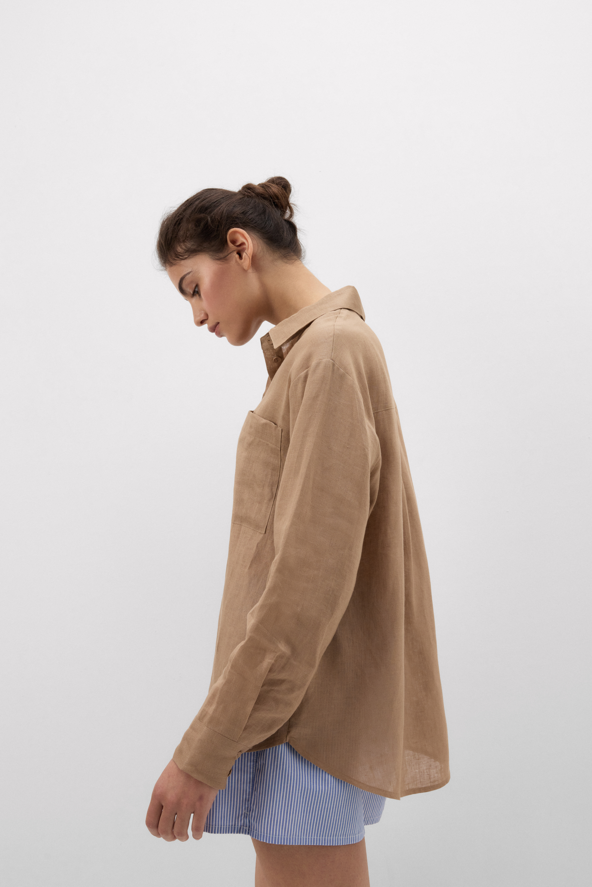 The Pure Linen リネンファブリック シャツ