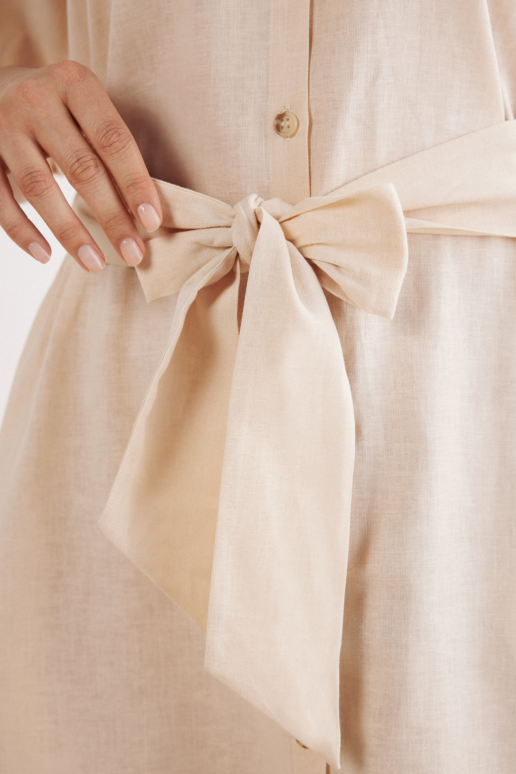 Italian Riviera リネン＆コットン シャツブラウス