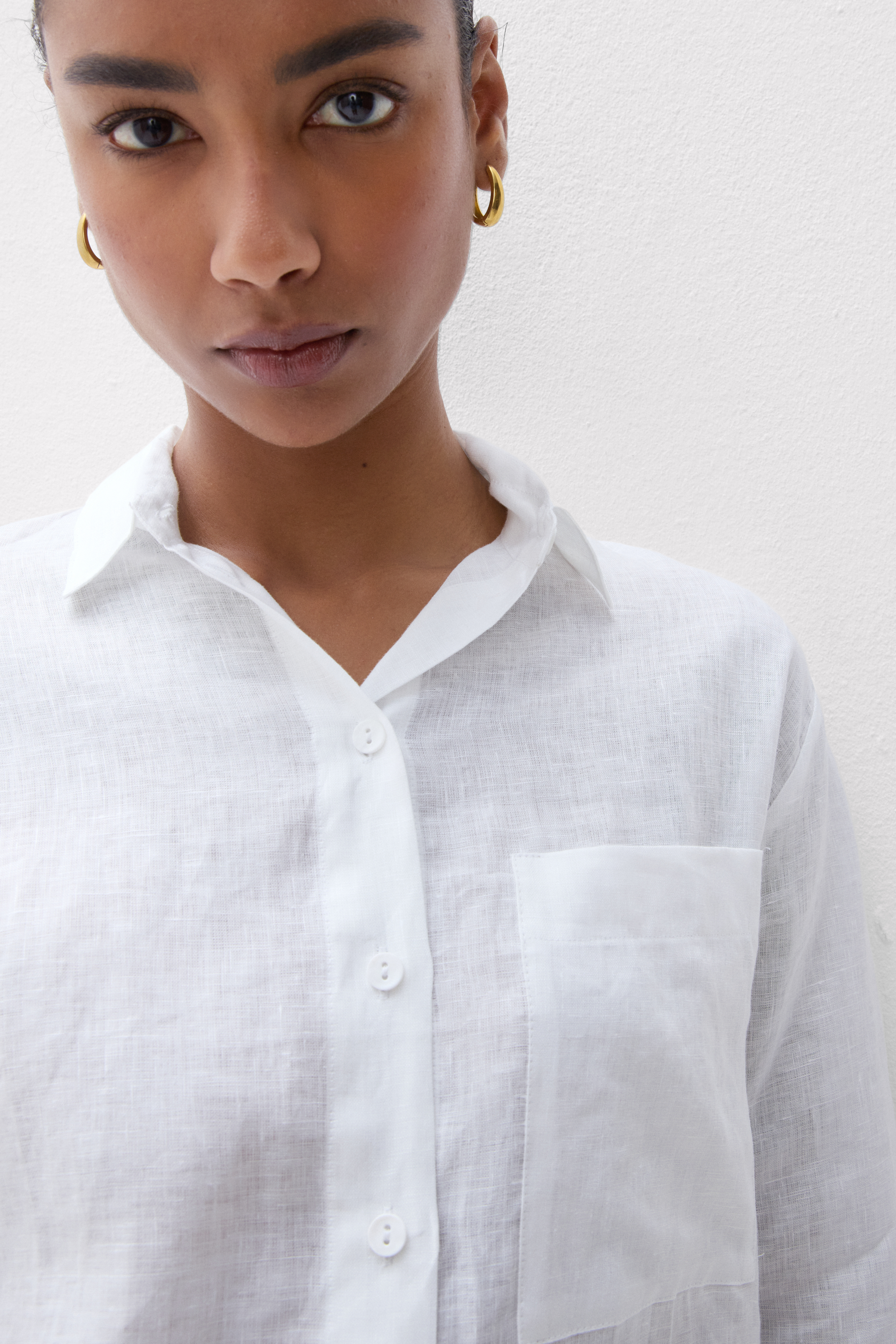 The Pure Linen リネンファブリック シャツ