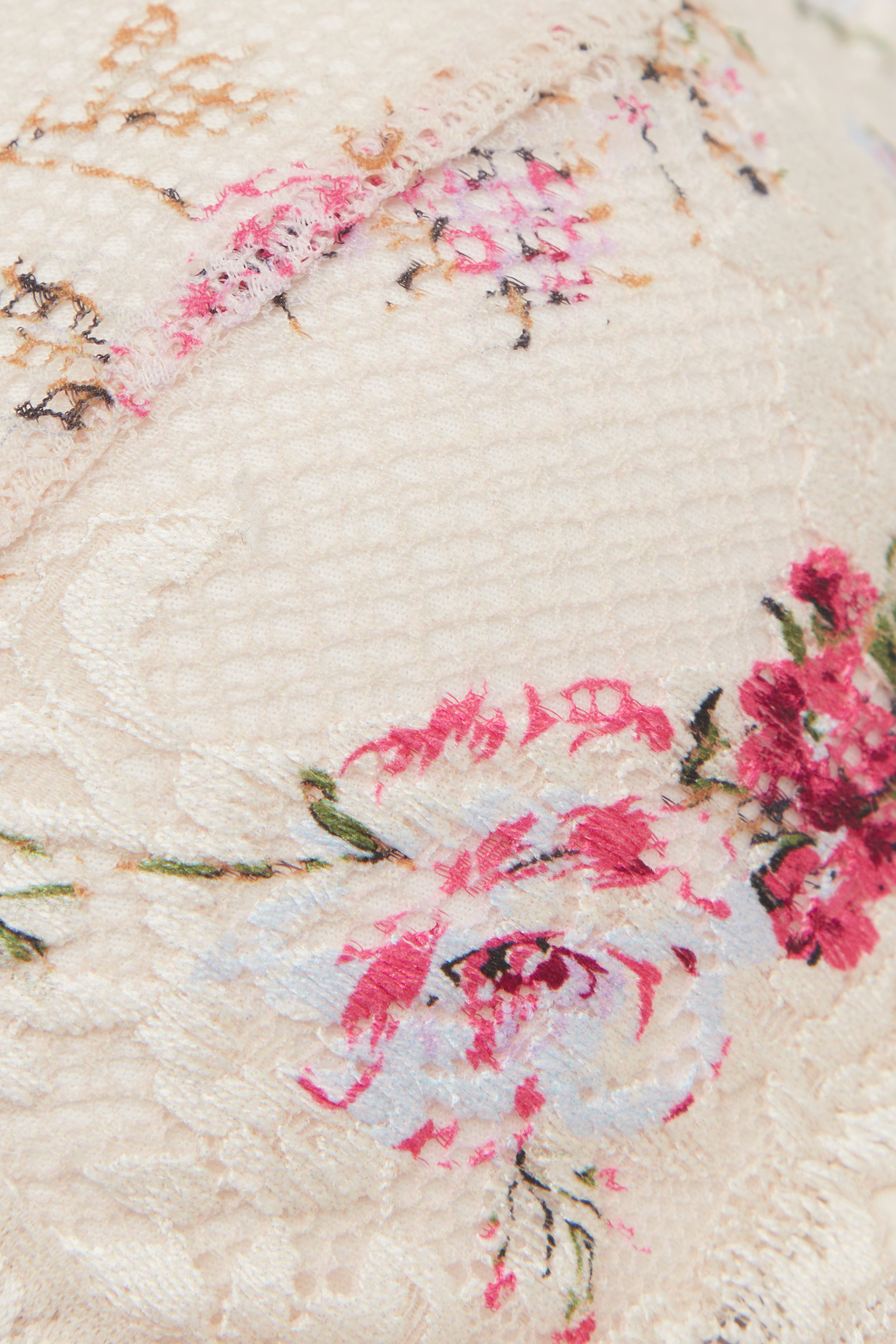 "Pretty Flowers" プリント Tiziana トライアングルブラ