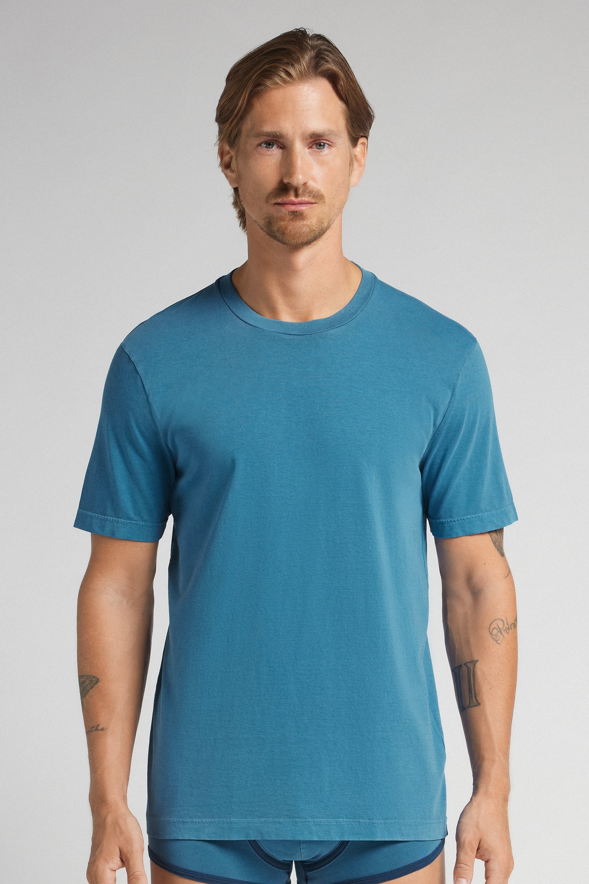 Washed Collection コットン Tシャツ