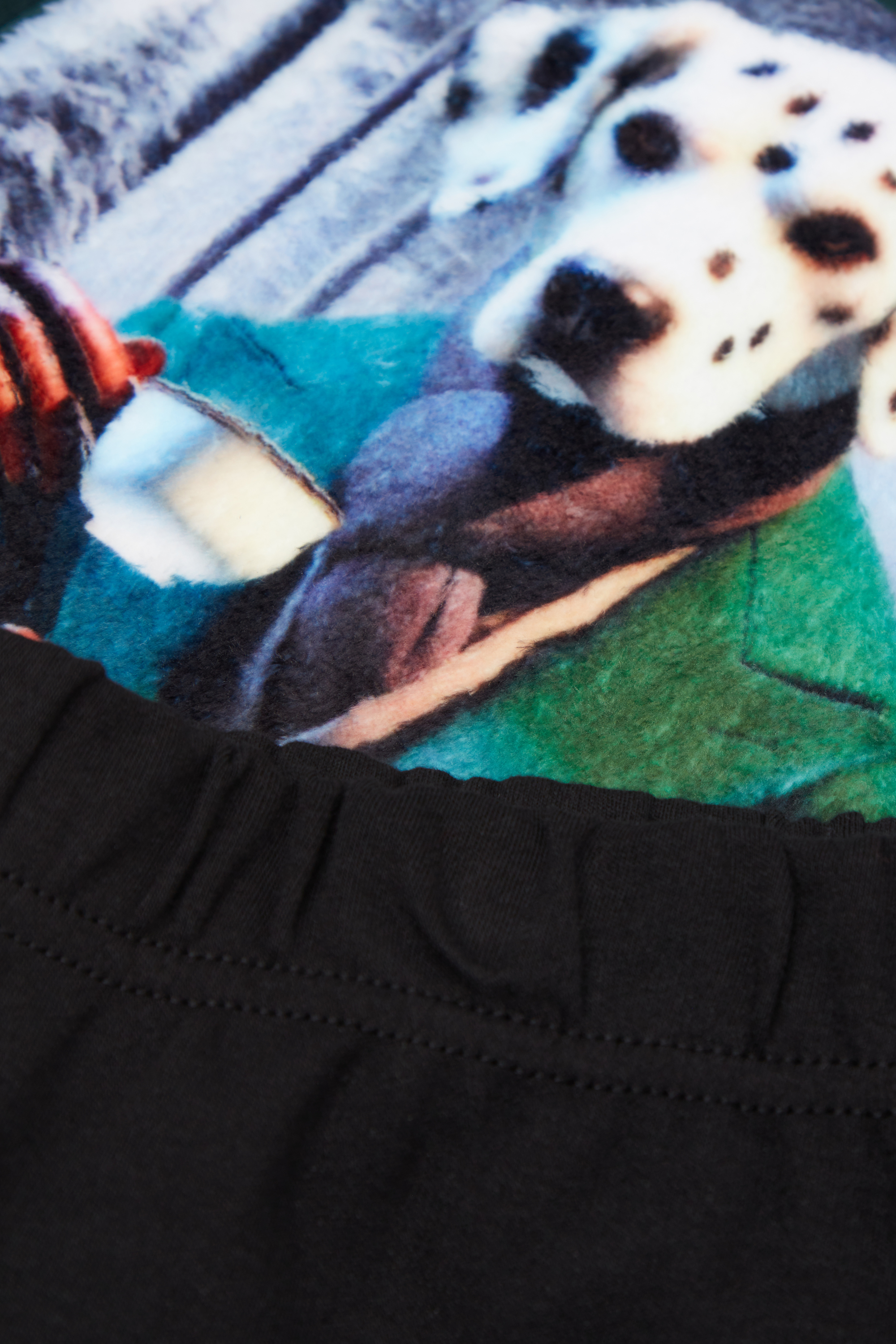 コットン ダルメシアンプリント ロングパジャマ