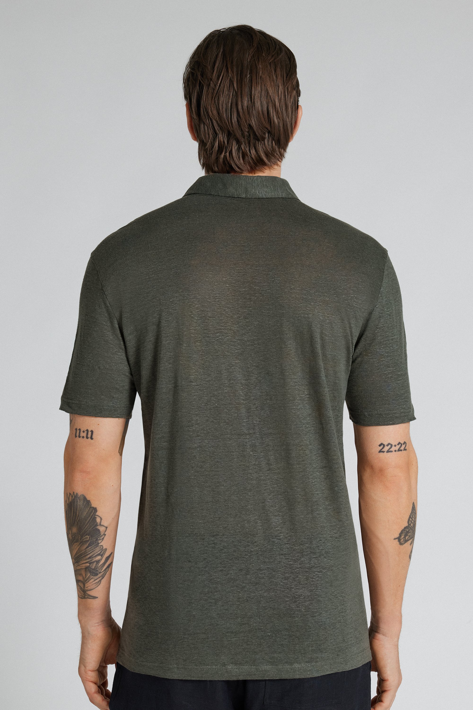 リネン ショートスリーブ ポロシャツ