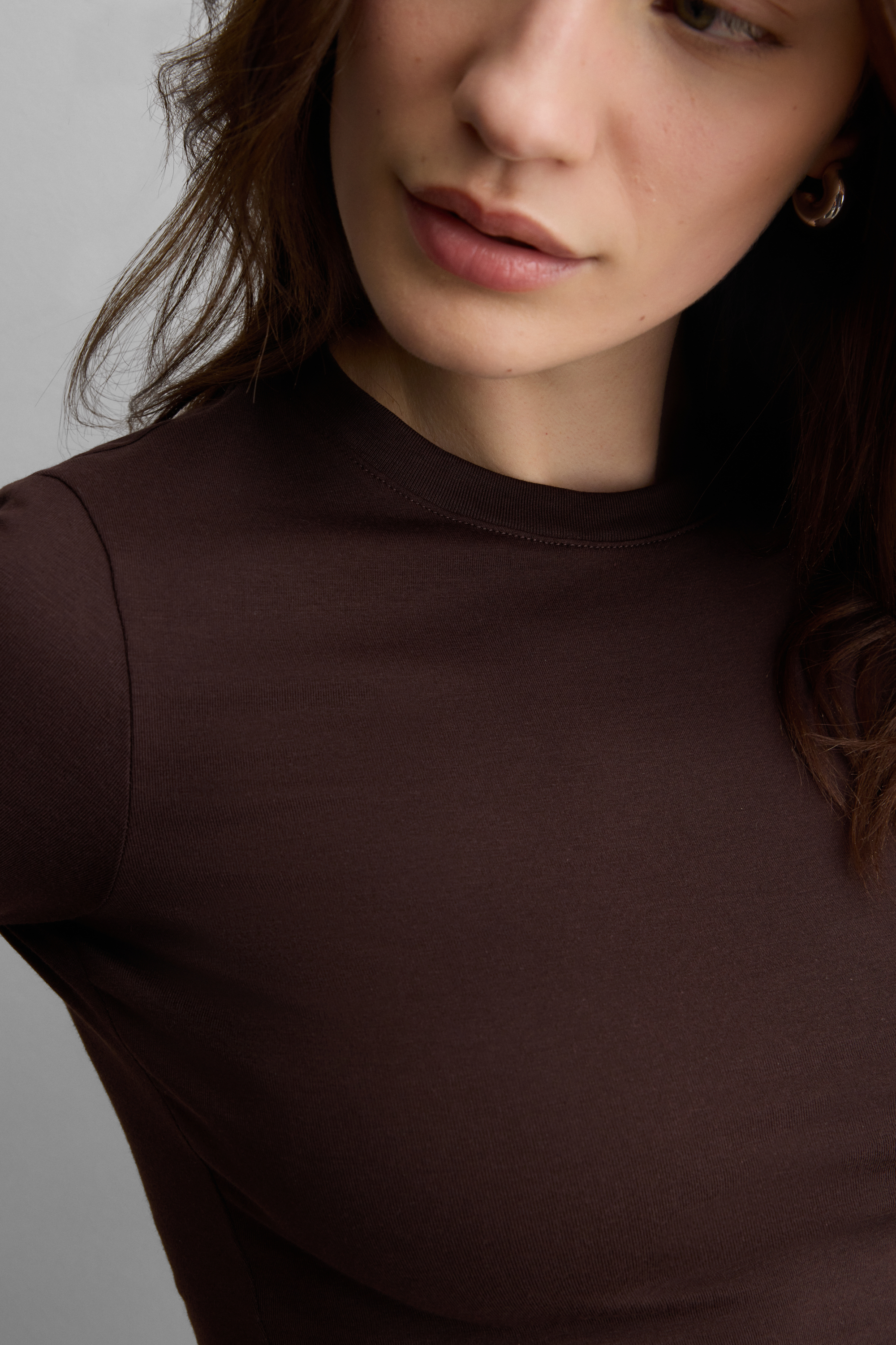 ストレッチ スーペリアコットン ショートスリーブ ニット