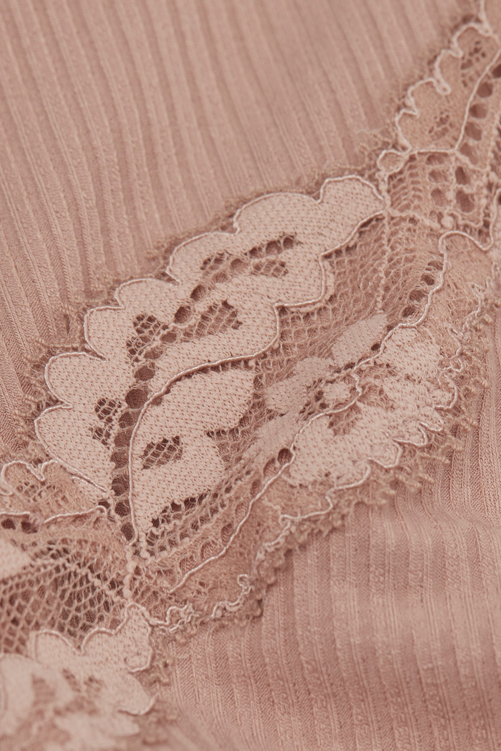 Your Everyday Wear レース リブ スリップ