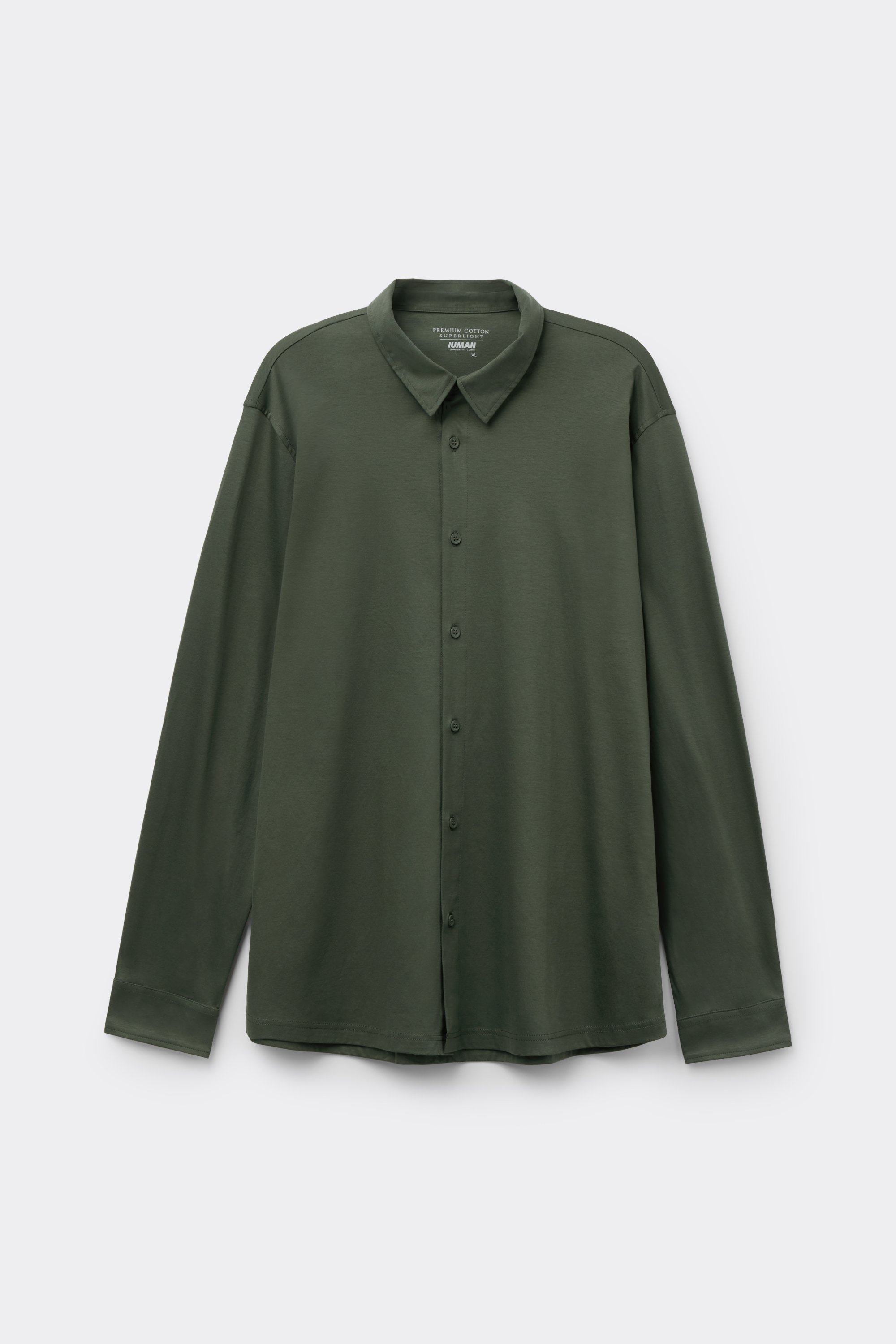 マーセライズド スーパーライトプレミアムコットン ロングスリーブ ポロシャツ