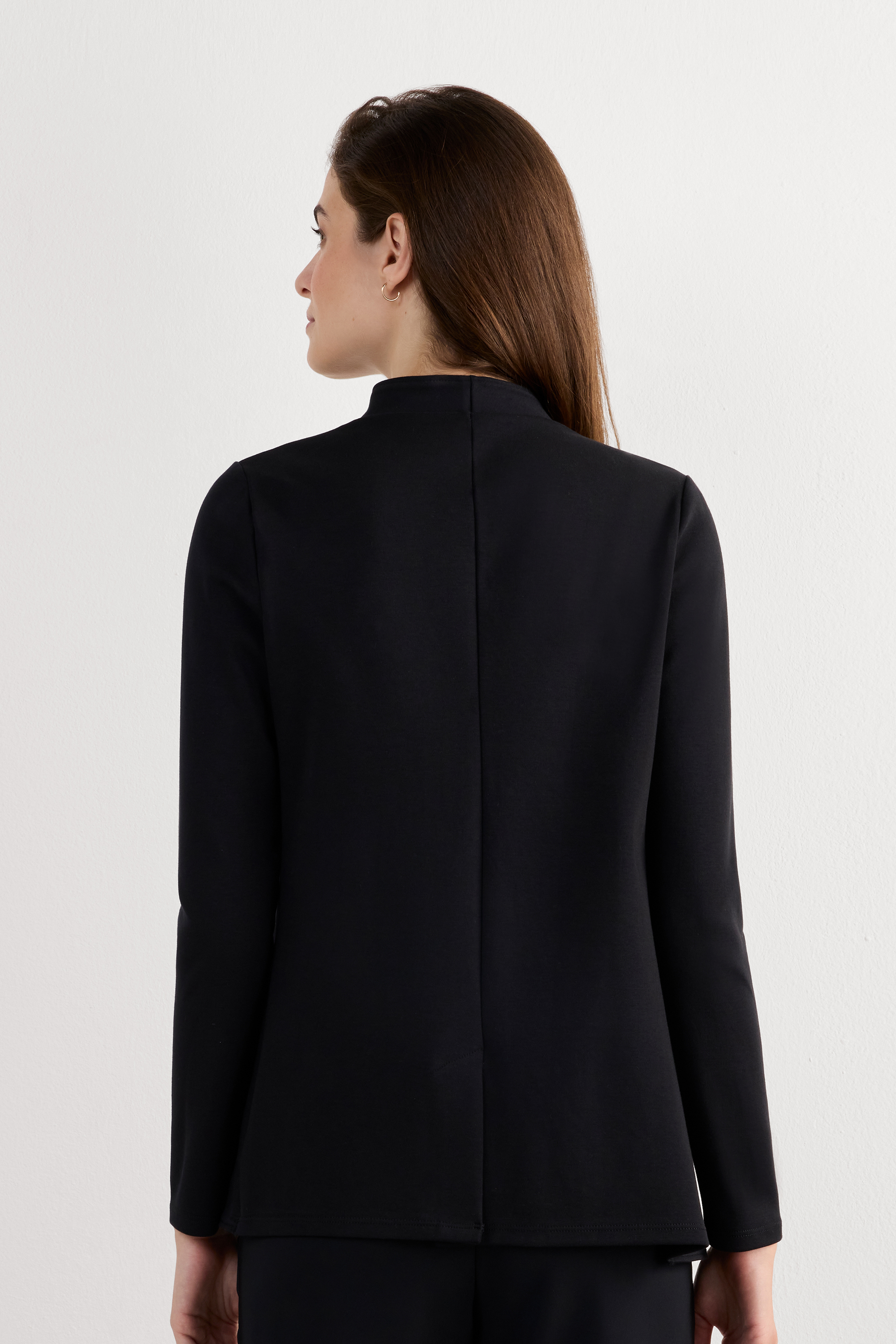 コットン インターロック編み 長袖カーディガン