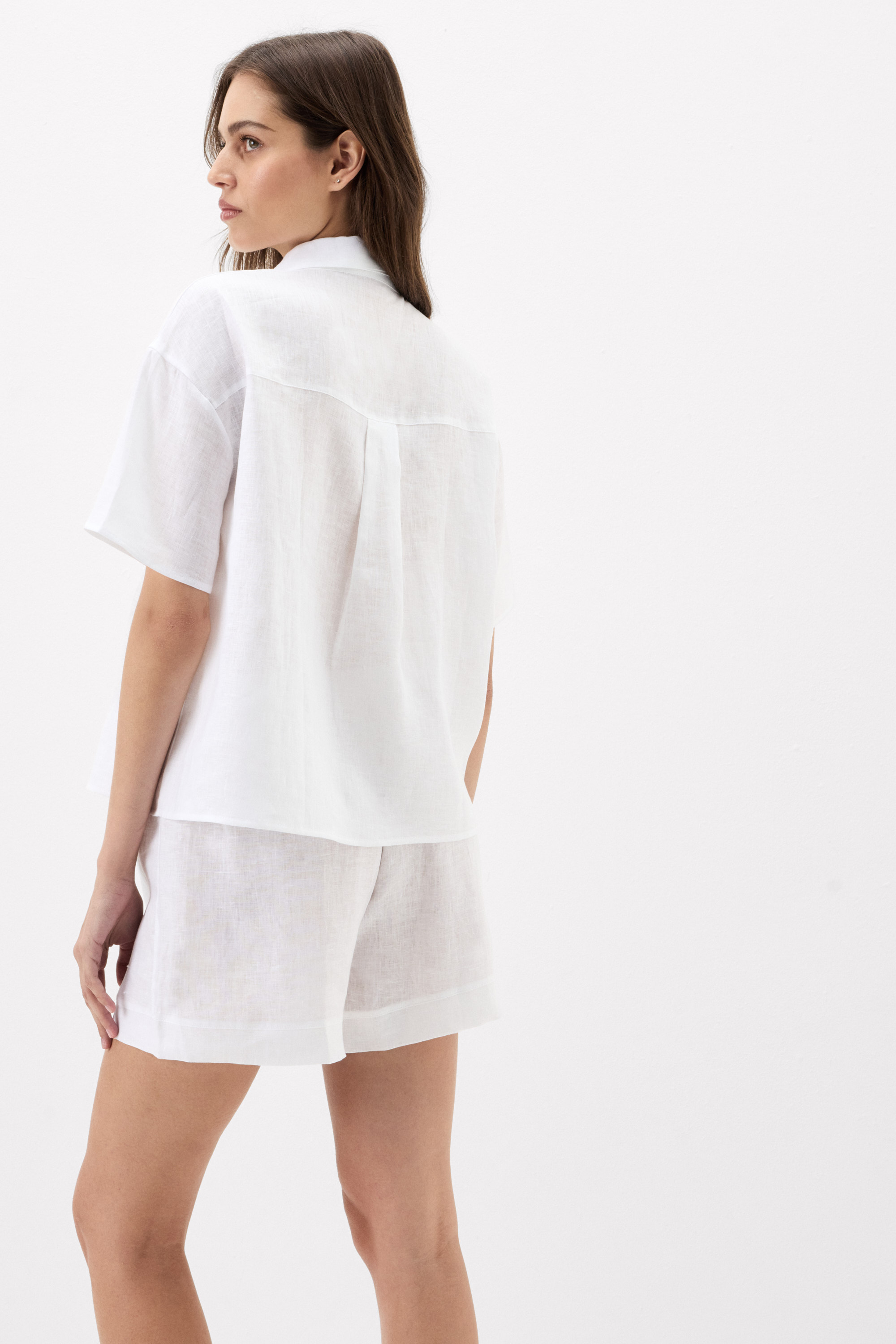 The Pure Linen リネンファブリック ショートスリーブ シャツ