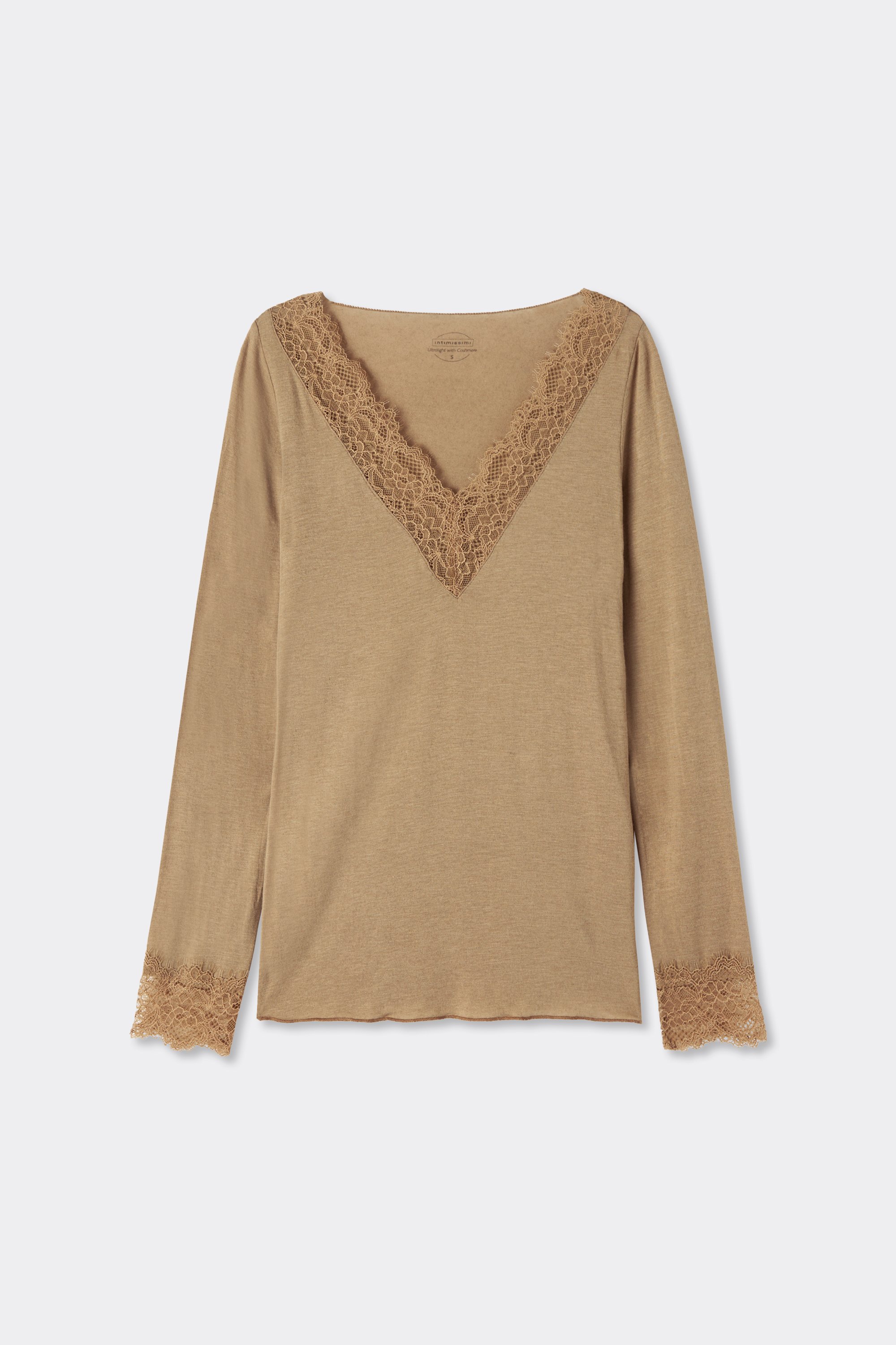 モダール カシミヤ ウルトラライト ロング レースシャツ