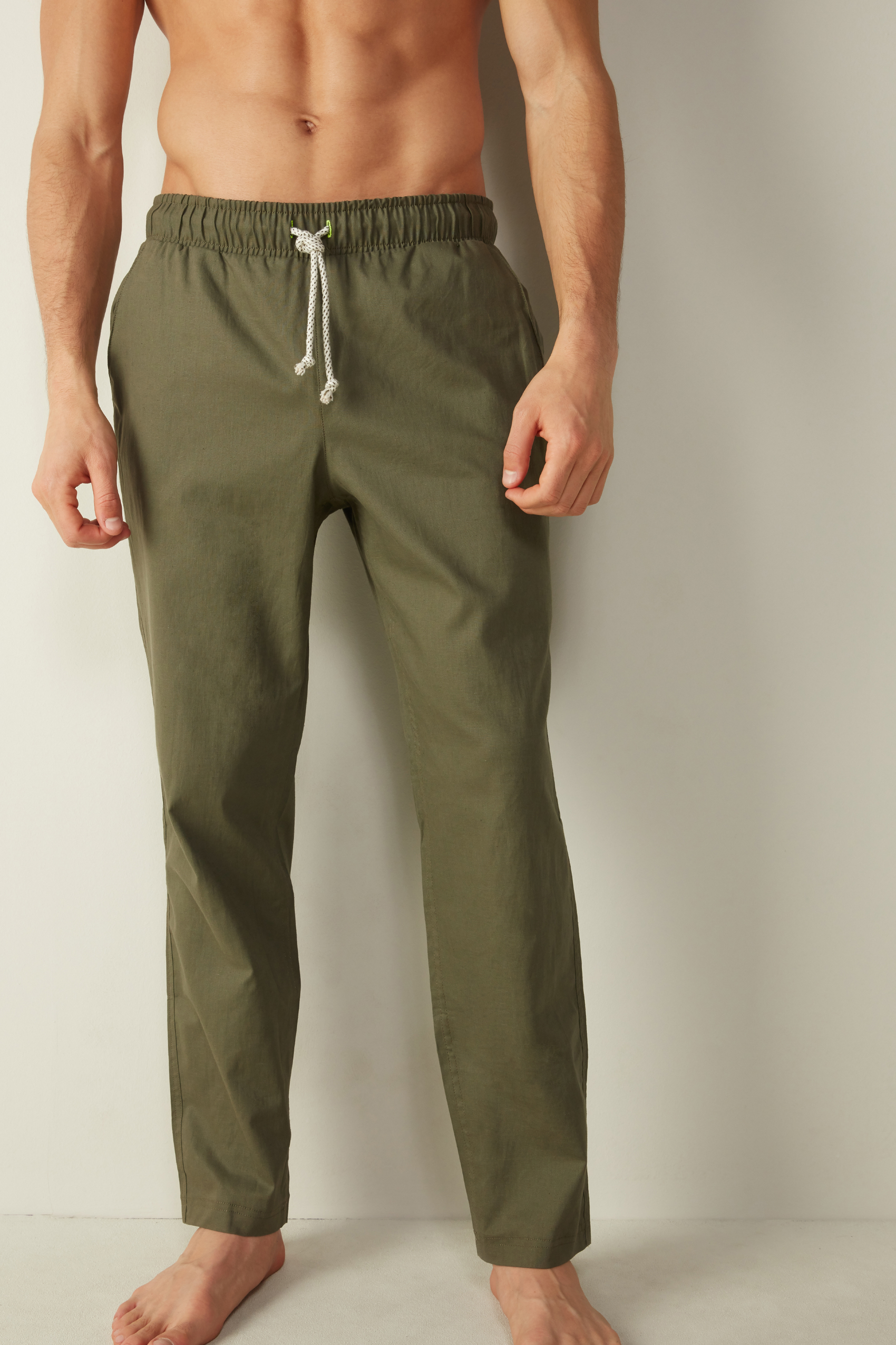 Pantalone Lungo in Lino e Cotone | Intimissimi