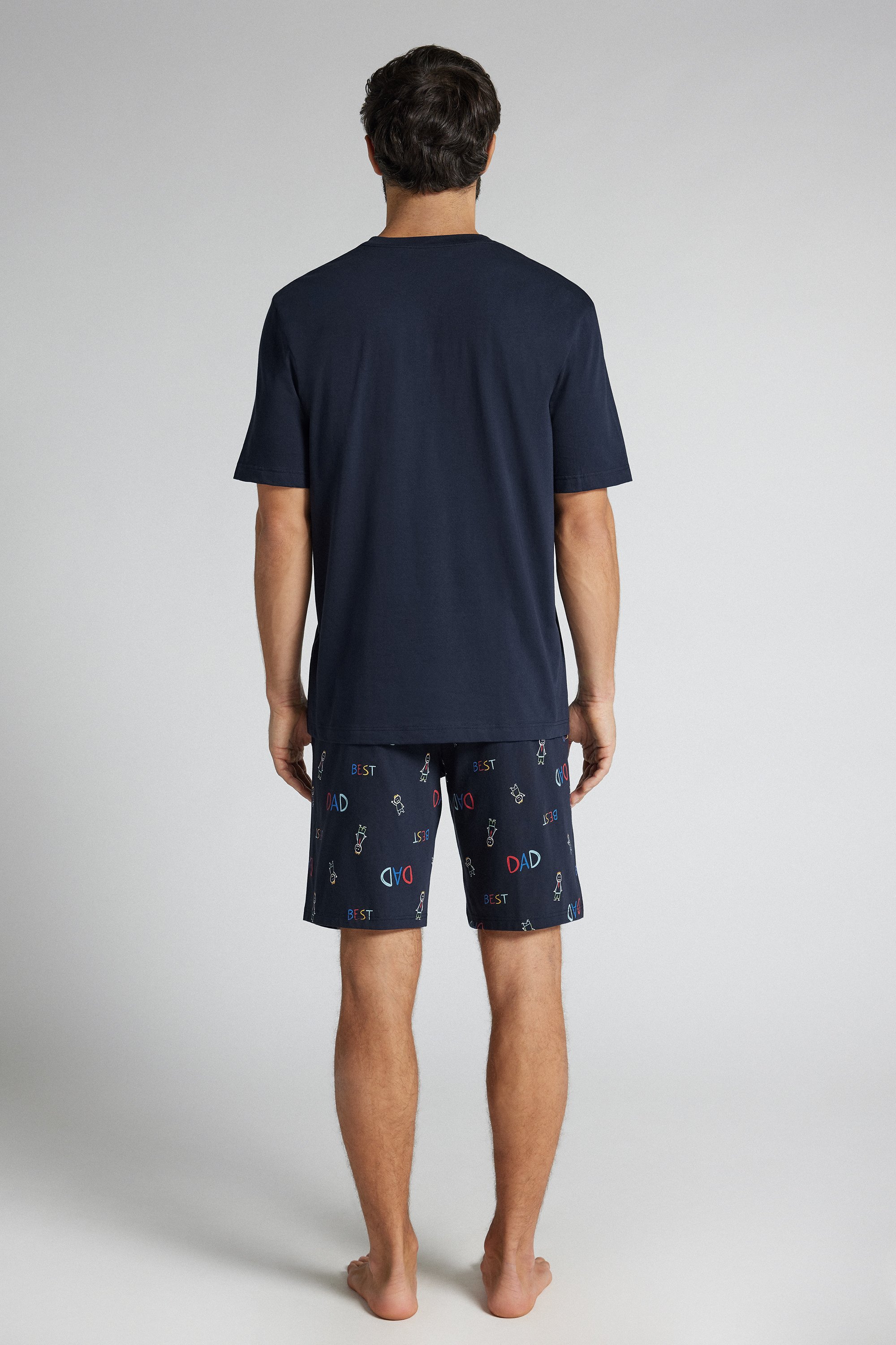 Short Cotton Pyjamas with Best Dad Design | Intimissimi
