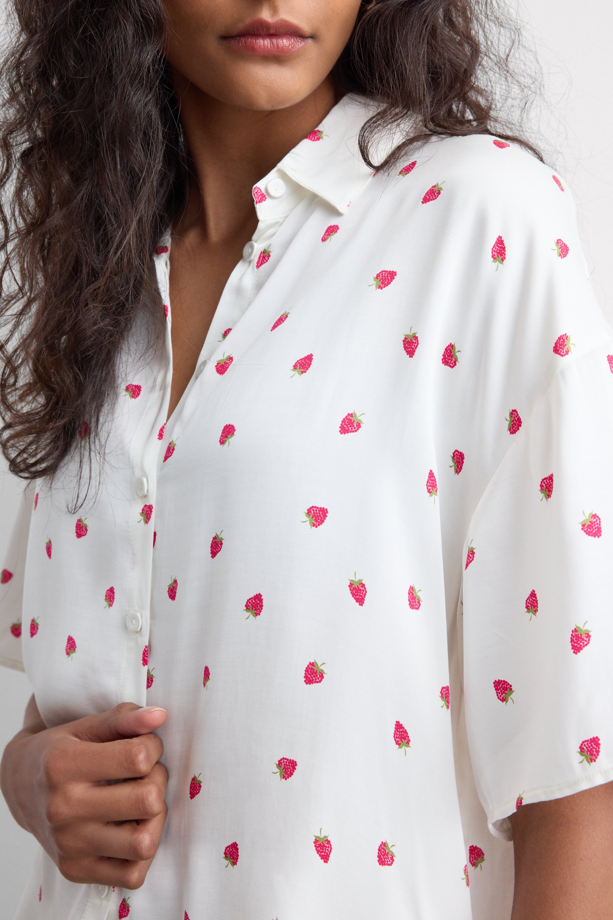 "Sweet as a Berry" ビスコースサテン ショートパジャマ