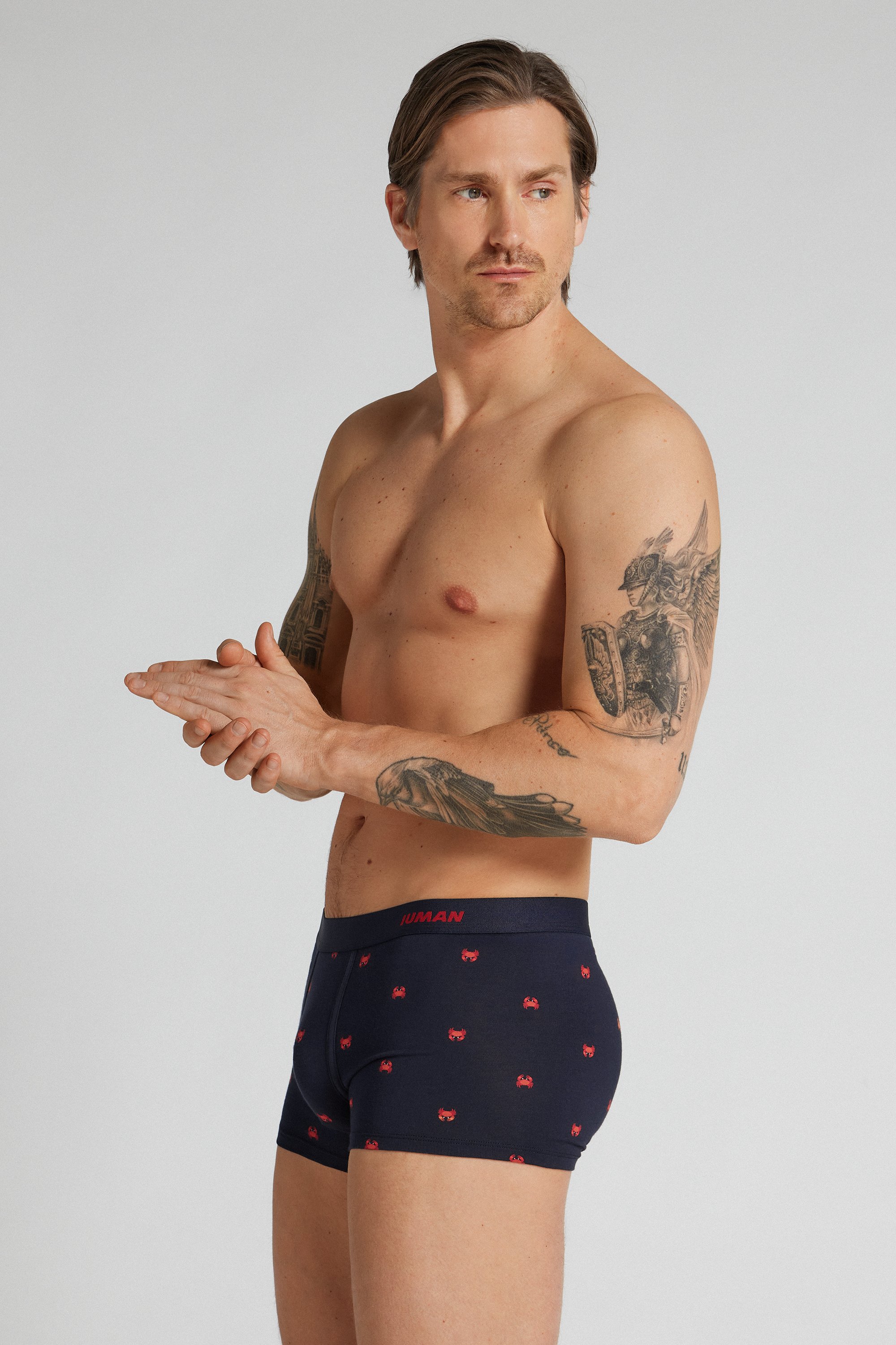 カニプリント スーペリアコットン ボクサー