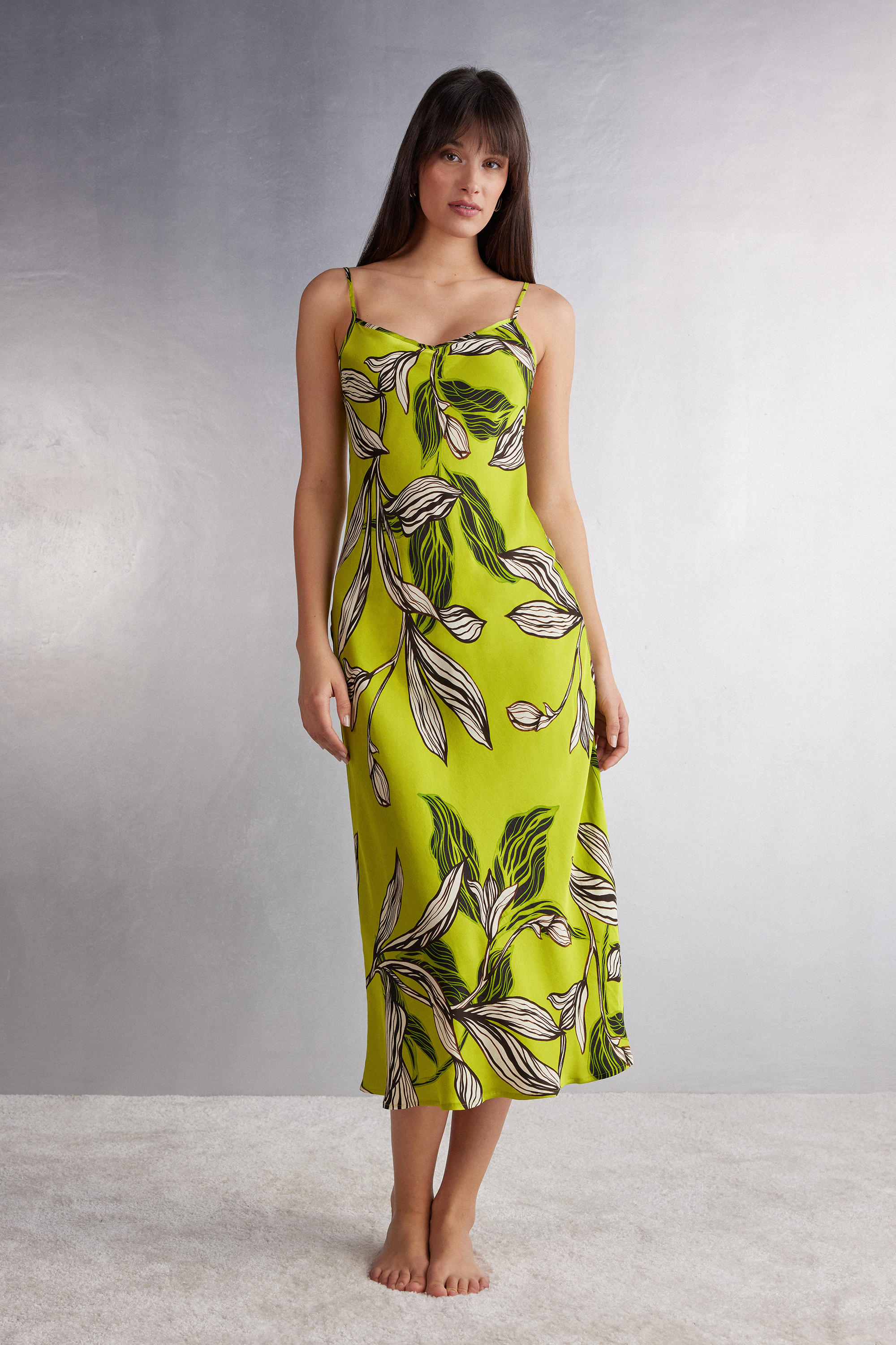 Sweet Like Sugar Long Viscose Satin Slip Intimissimi